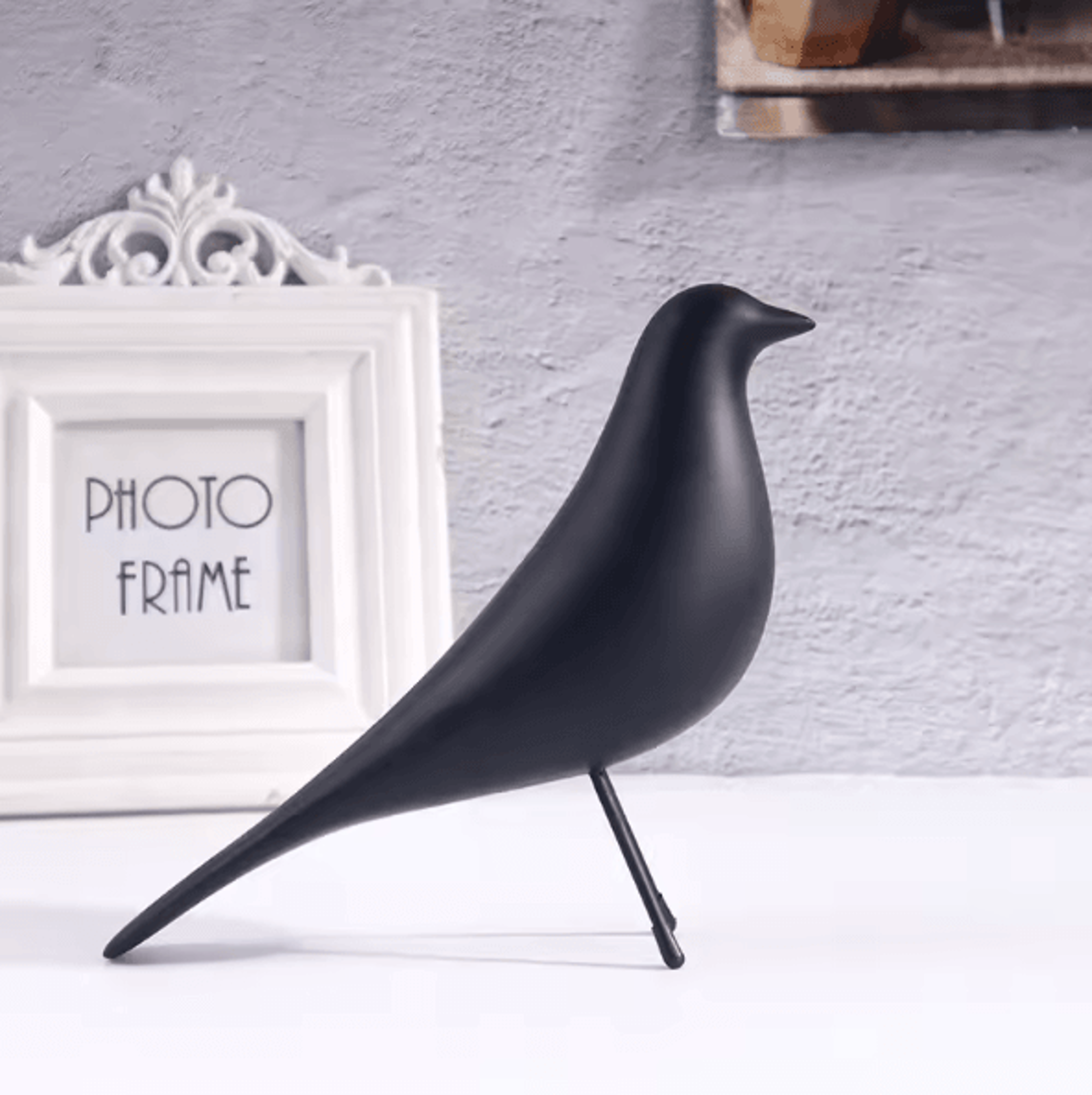 NordicAura Minimalist Resin Bird Sculpture Modern Art Decor For Living Room Office  Bedroom Styling 4