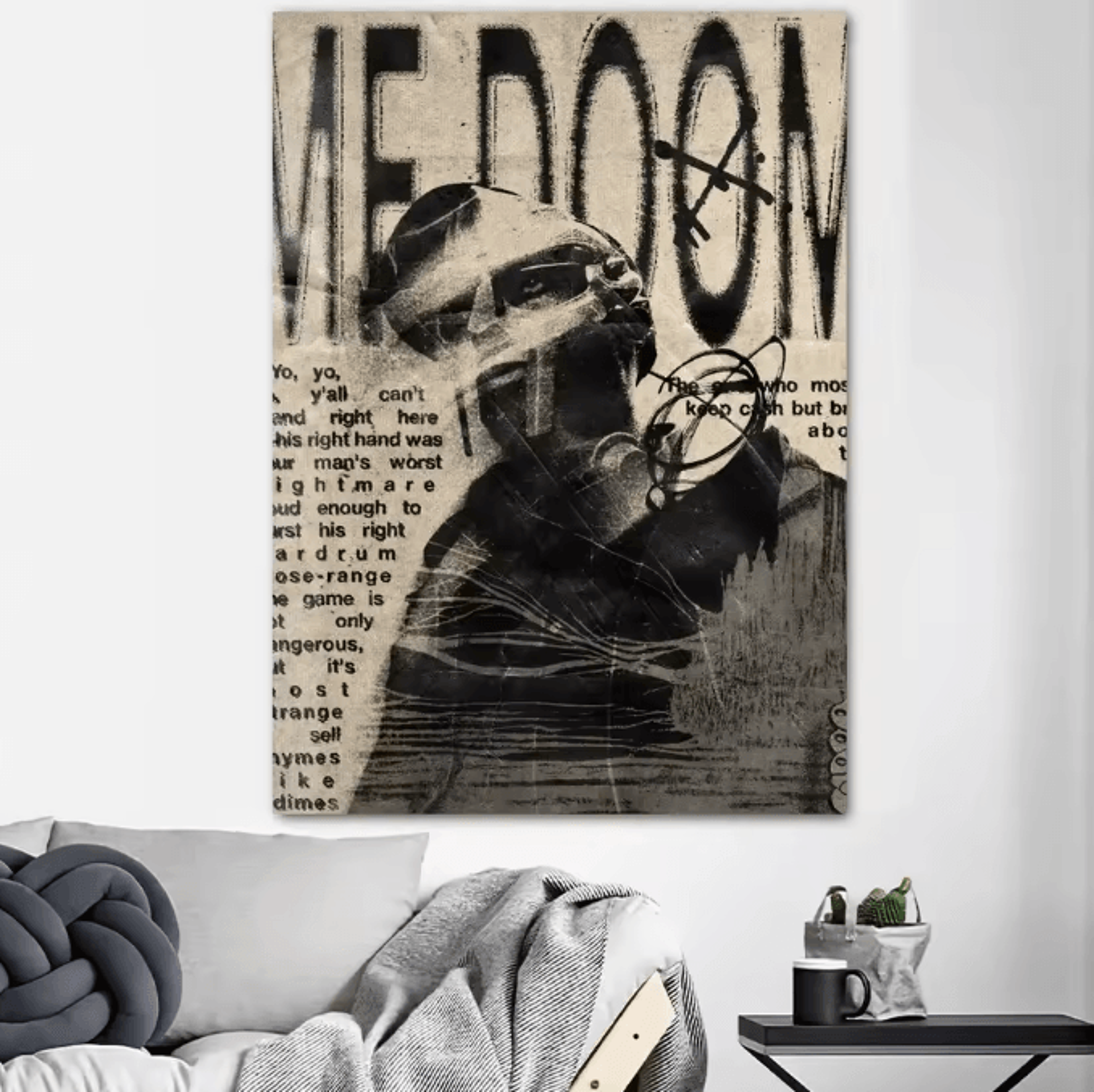 MF DOOM Iconic Album Cover Canvas Poster  Hip Hop Wall Art Decor 5