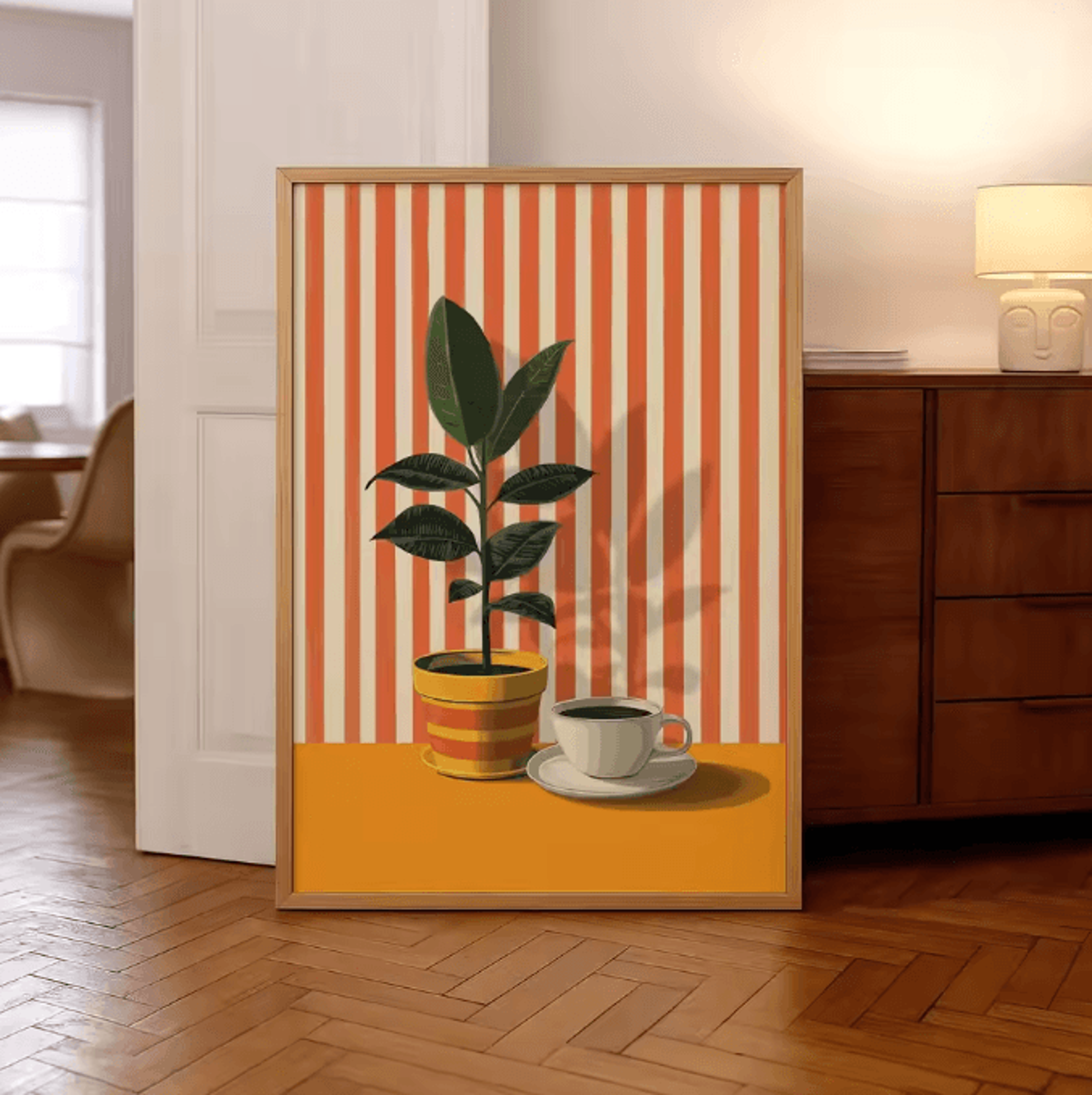 Retro Coffee Wall Art Print  Minimalist Kitchen Poster For Coffee Lovers  Cafe Decor 15