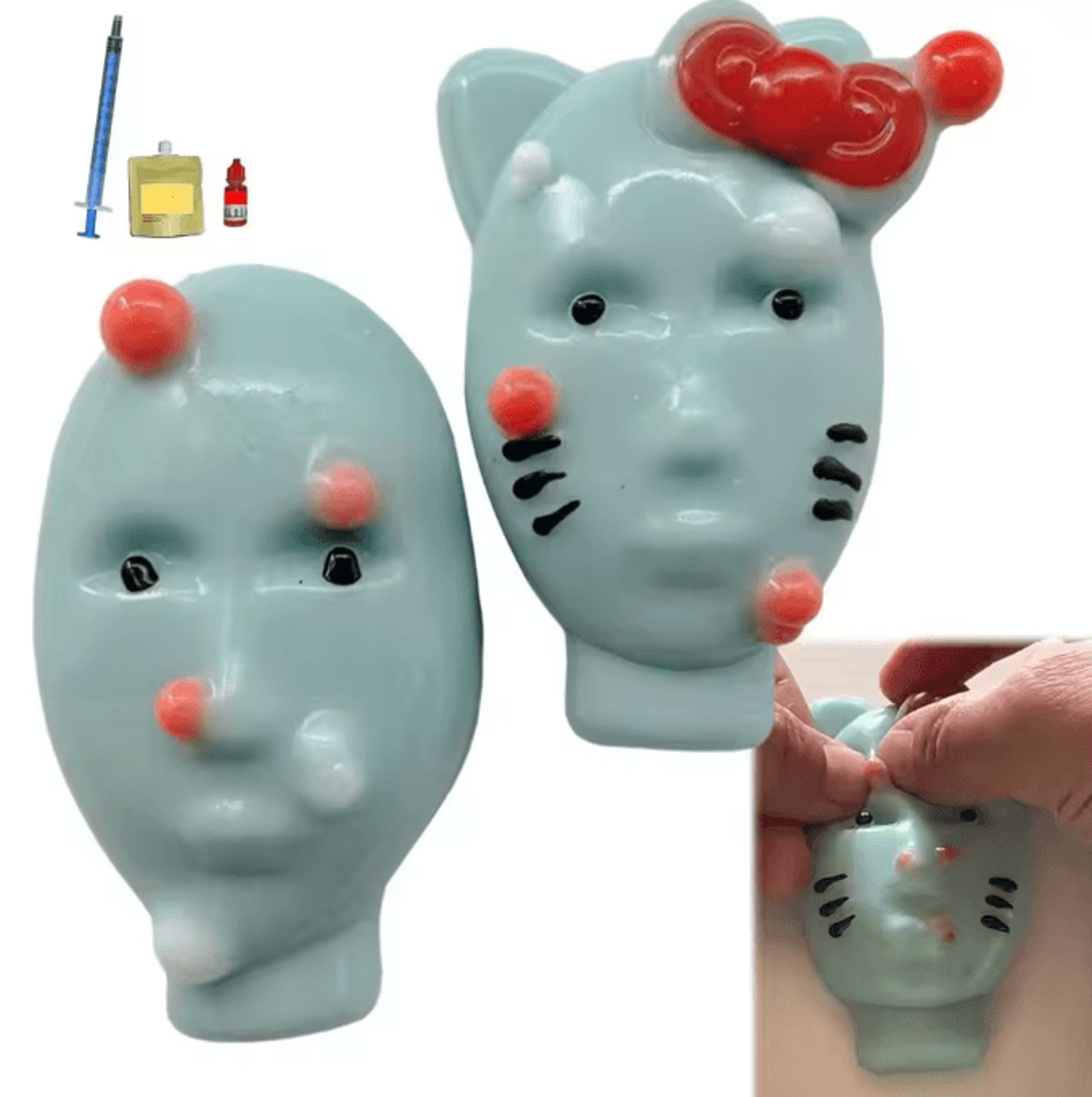 Funny Pimple Popping Stress Relief Toy  Reusable Acne Squeeze Fidget For Fun  Relaxation 4