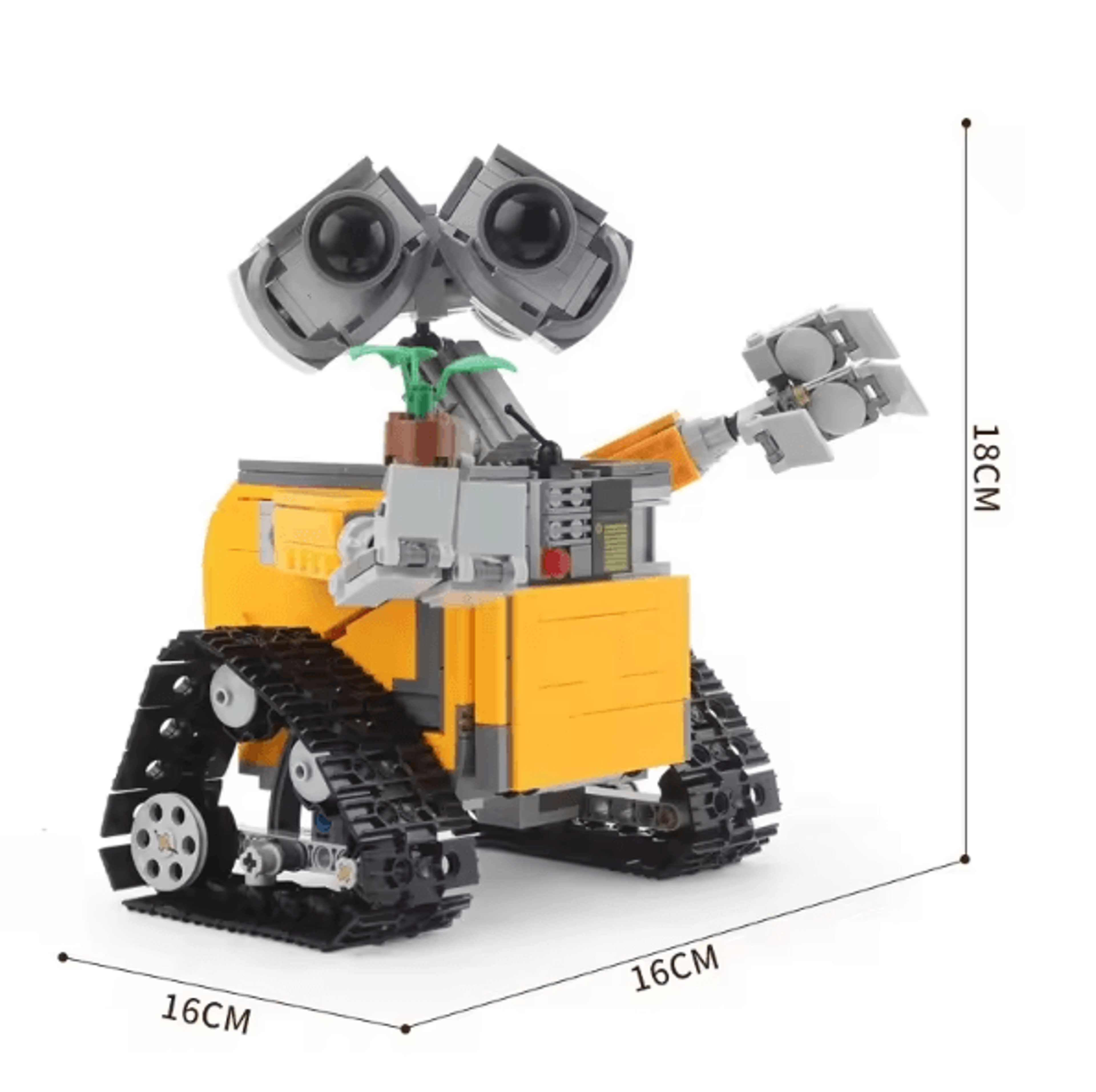 687PCS WallE Robot Building Blocks Set  DIY Assembly STEM Toy  Collectible Model 4