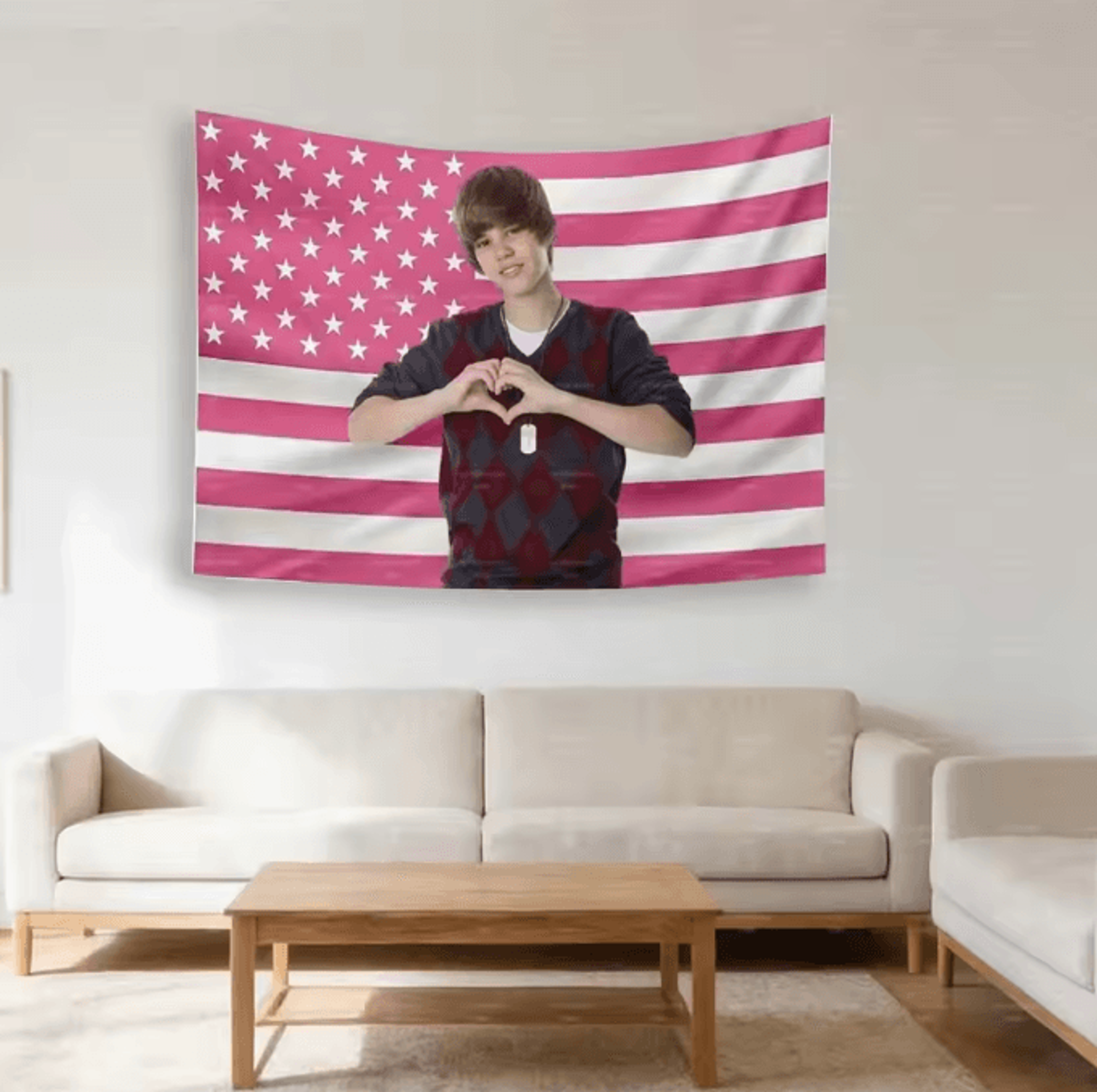 Patriotic American Flag Wall Banner  Outdoor Fabric Tapestry For Festivals  Home Decor 3