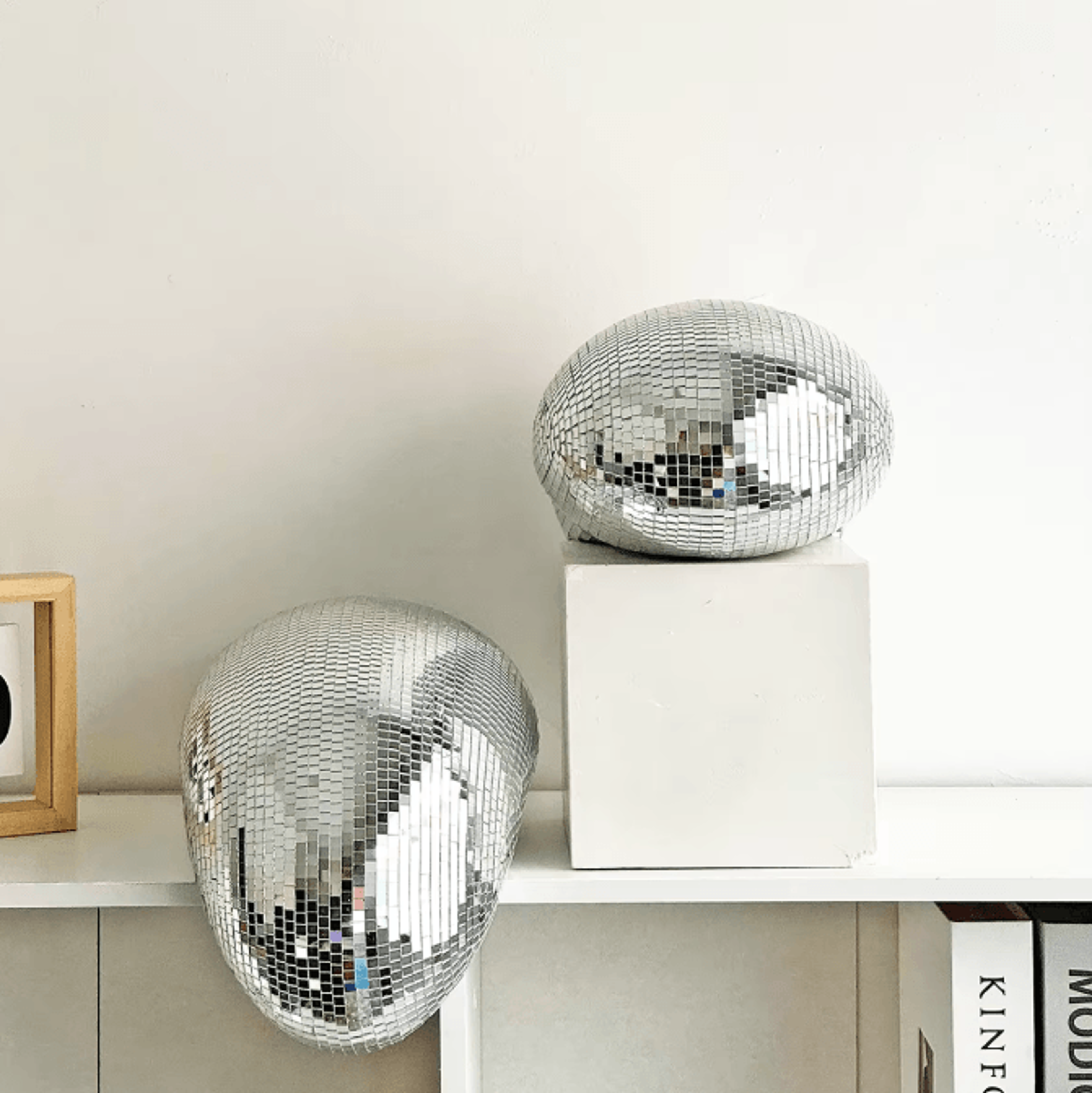 Handcrafted Melted Disco Ball Mirror  Funky Aesthetic Room Decor 1