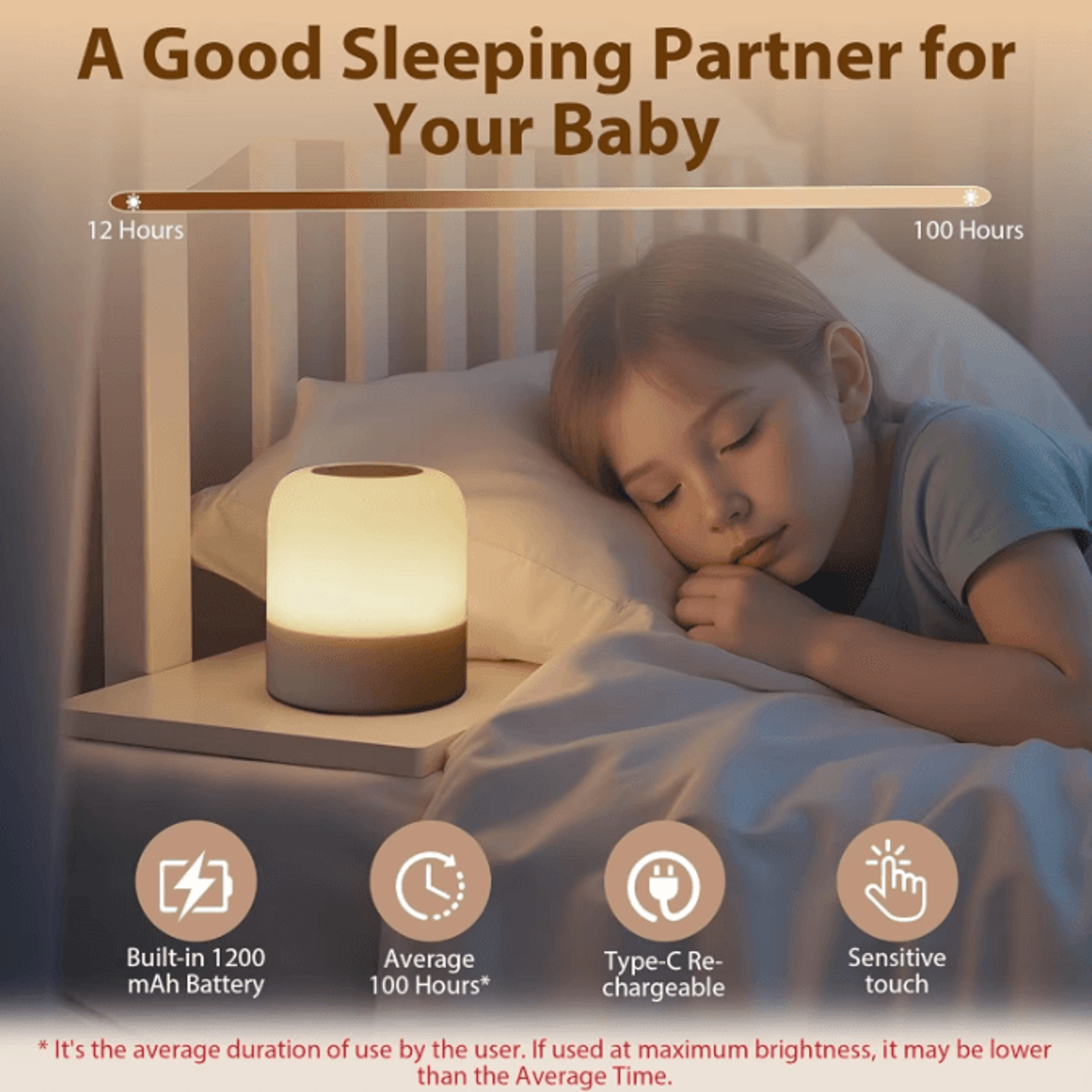 Portable Egg Night Light For Kids  Rechargeable 3Color Nursery Lamp 2