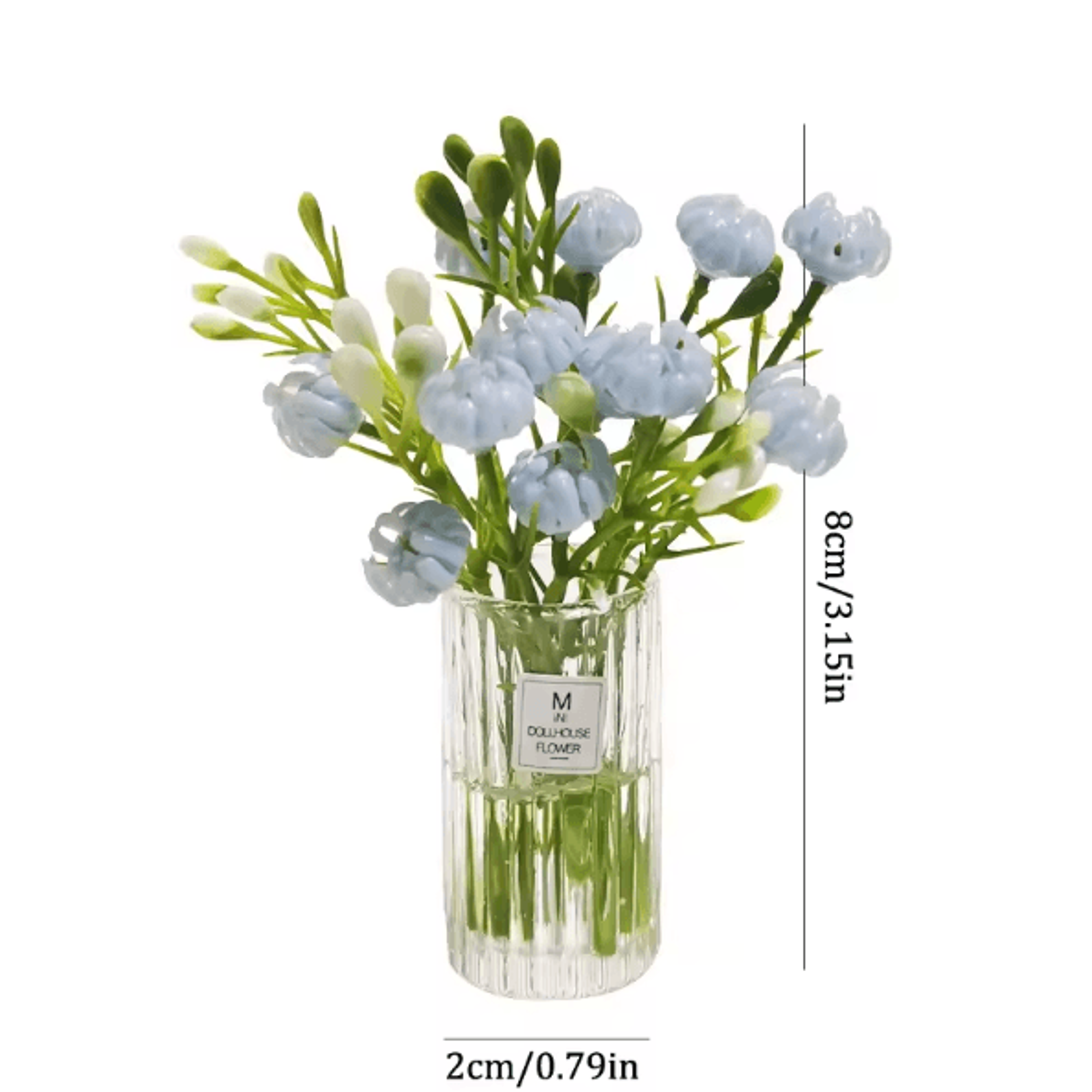 Miniature Flower Vase  Potted Plants  Realistic Dollhouse Decor Accessories 5