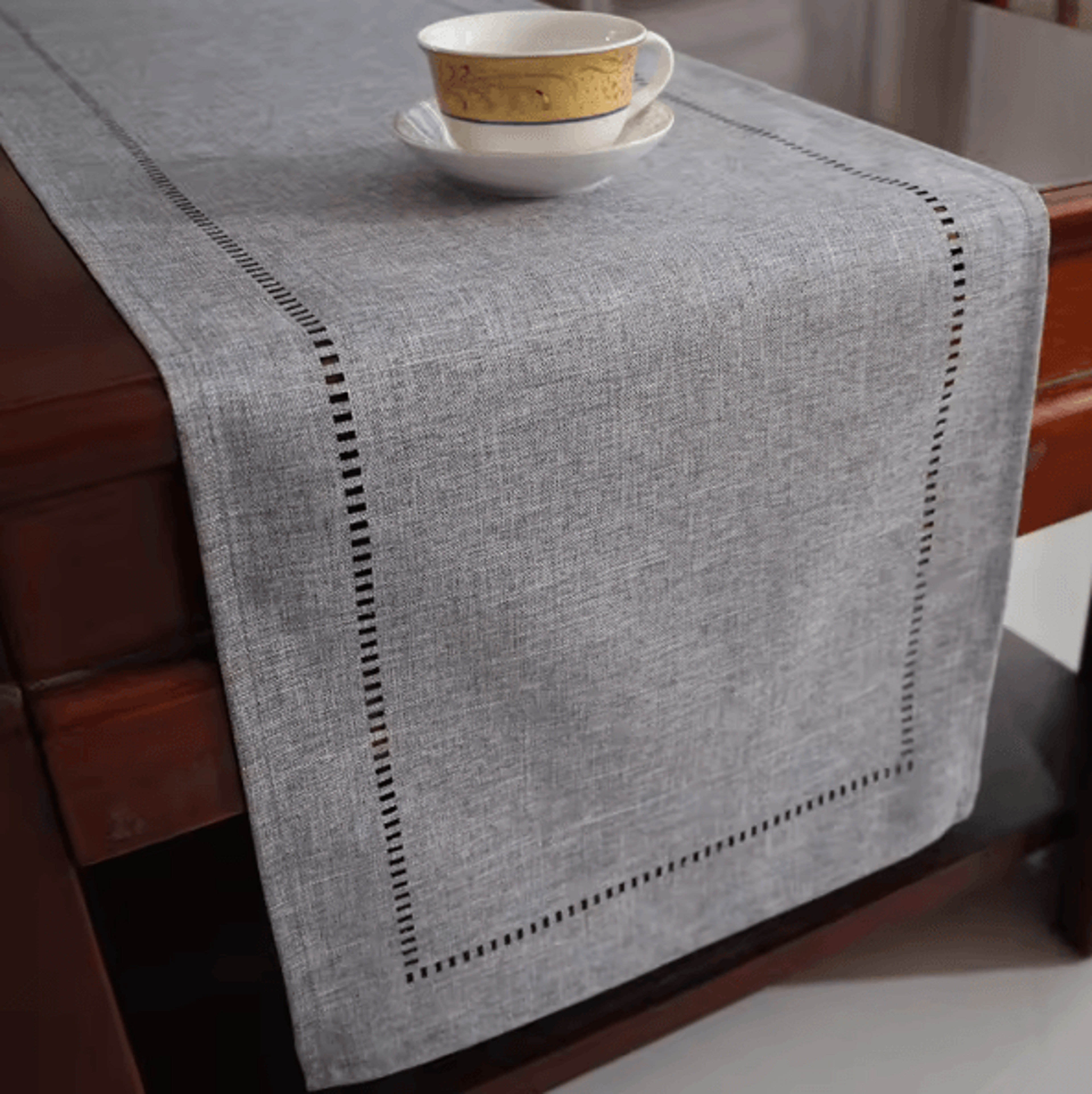 Basic Linen Table Runner  Minimalist Neutral Dining Decor 6