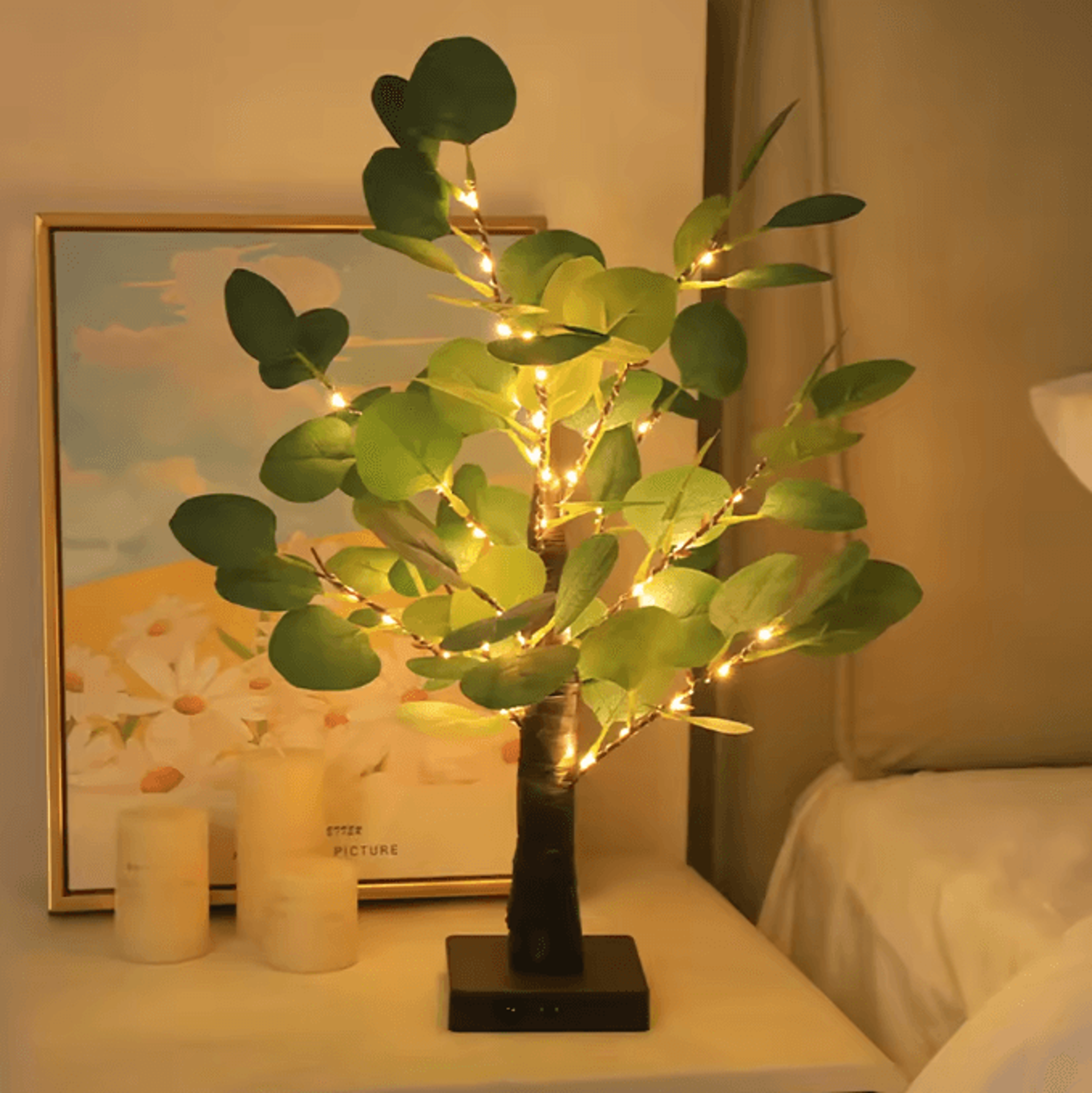 Eucalyptus Birch Tree Fairy Lights  USB  Battery Powered Decorative Desk Lamp 1