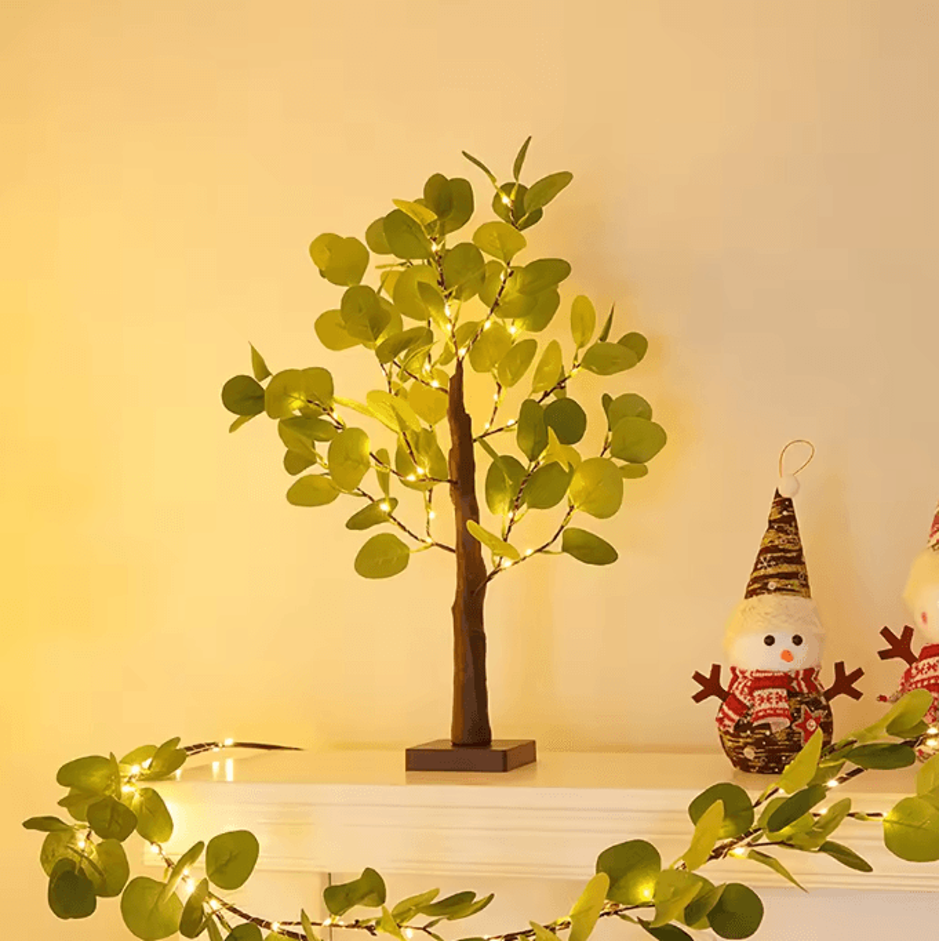 Eucalyptus Birch Tree Fairy Lights  USB  Battery Powered Decorative Desk Lamp 4