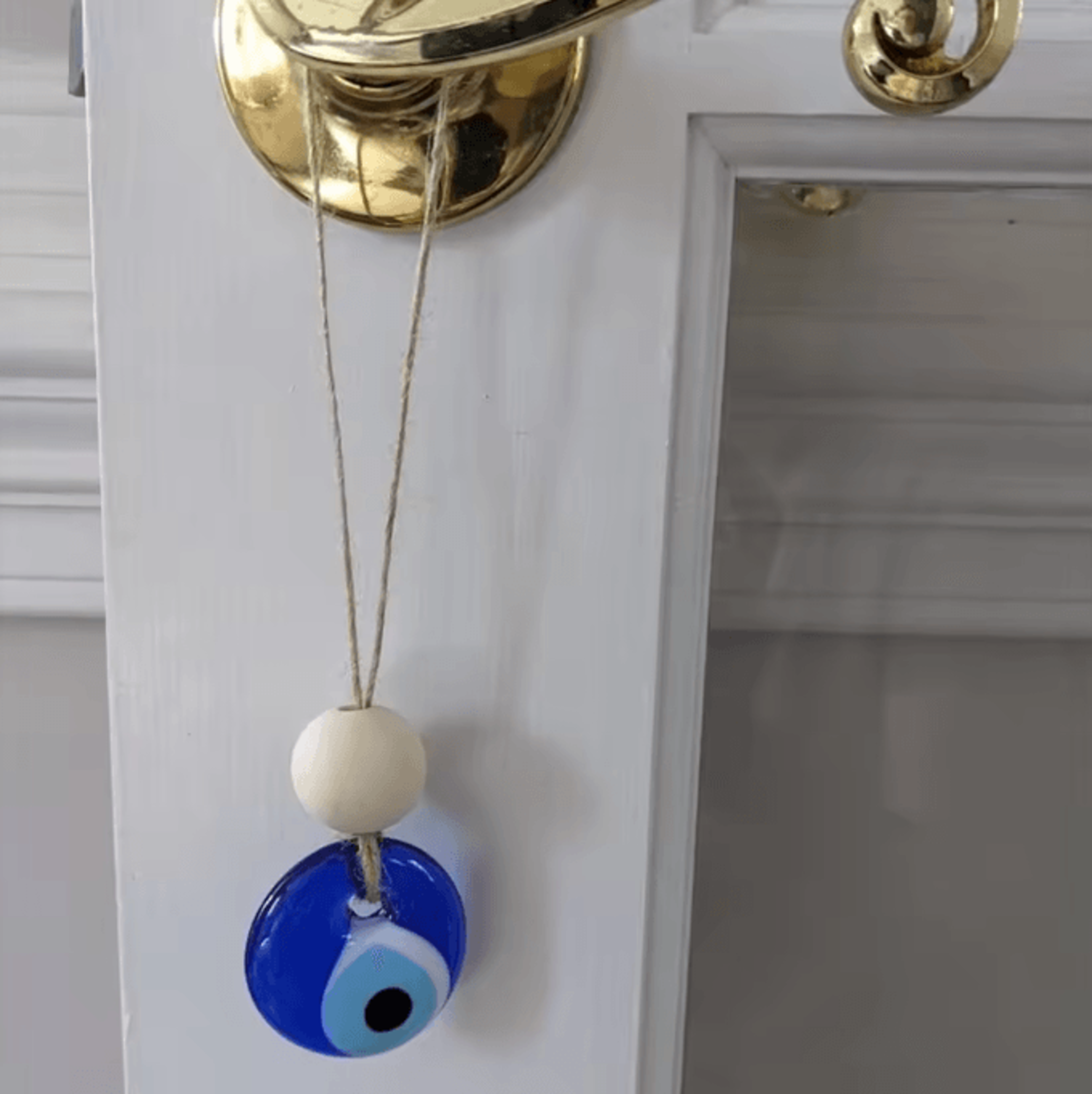 Turkish Blue Evil Eye Glass Wall Hanging  Protective Home Decor Charm 3