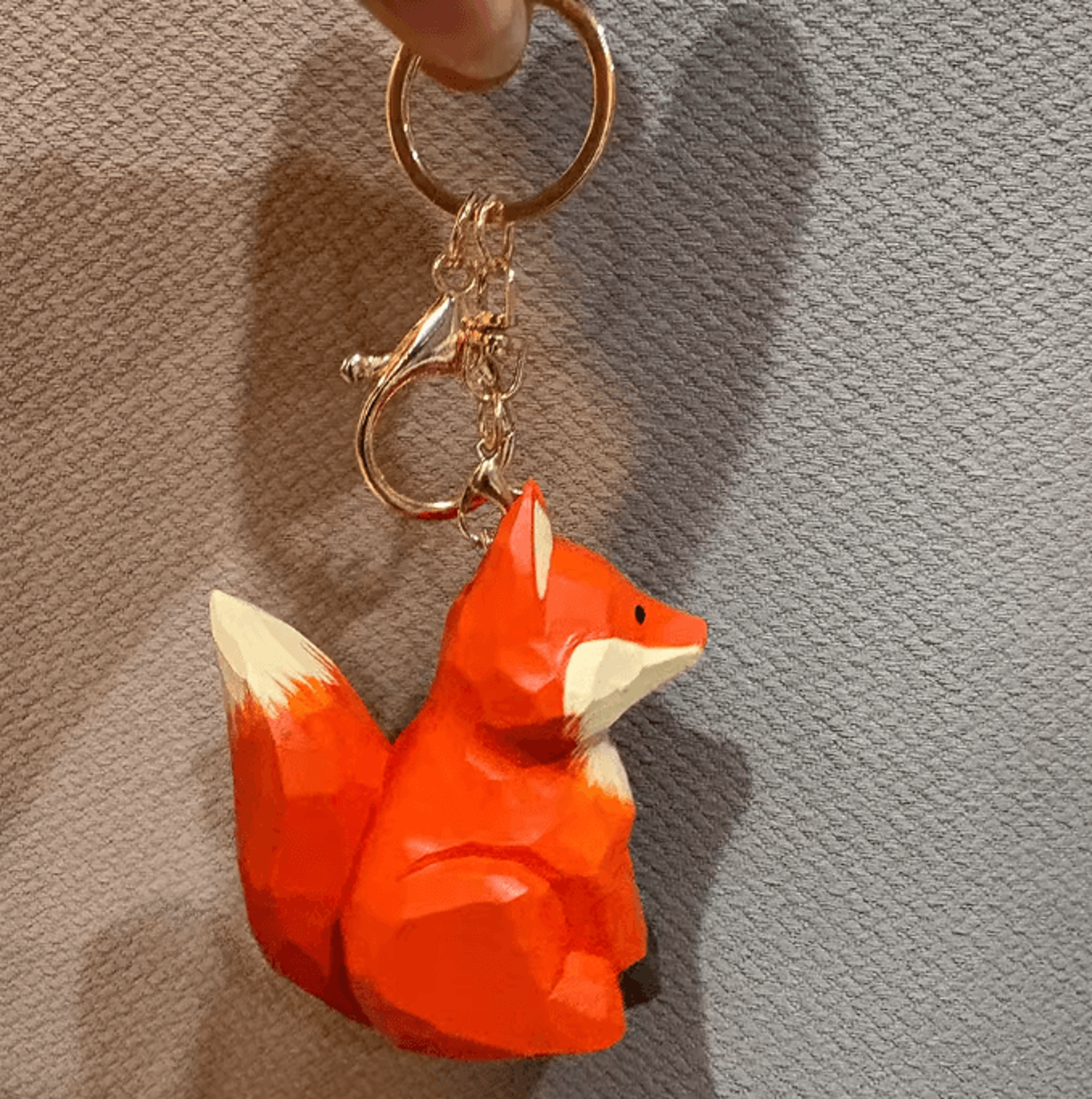 Handcrafted Wooden Fox Figurine  Vintage Mini Fox Sculpture For Home  Office Decor 3