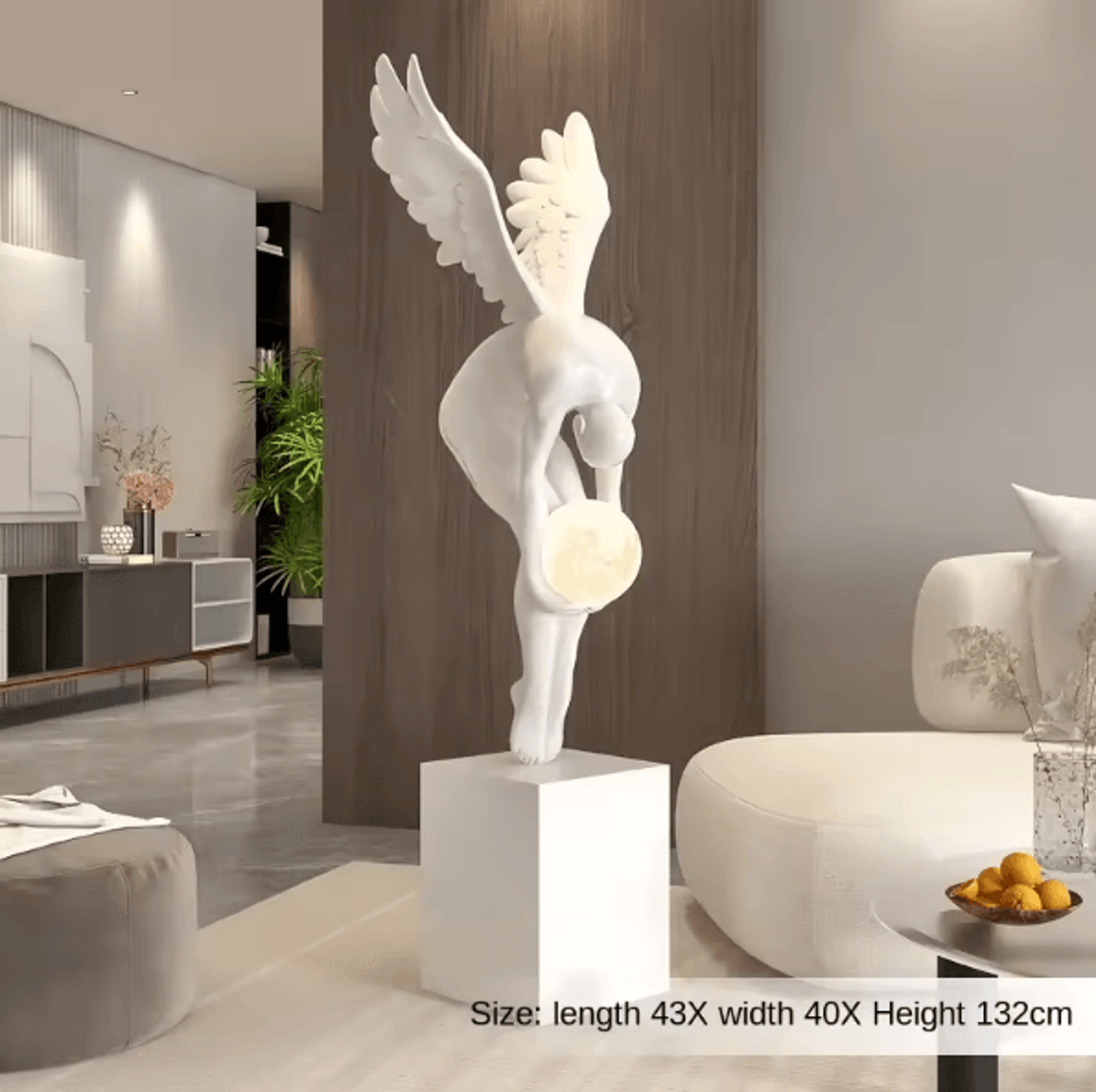 Gradient Violent Bear Statue  Luxury Resin Mirror Sculpture For Modern Living Room Decor 7
