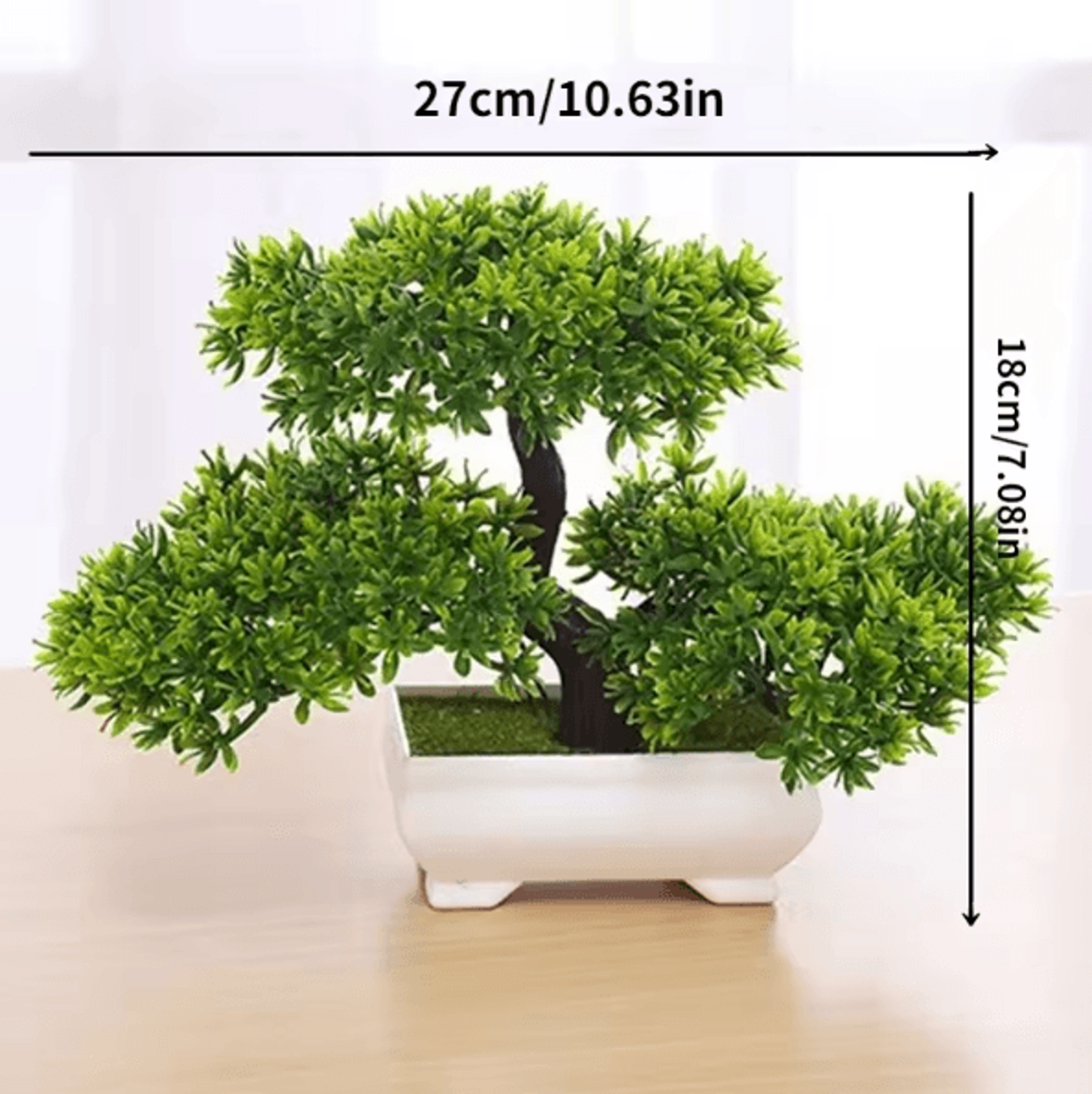GreenZen Artificial Bonsai Plant Fake Flower Tree For Home  Garden Decor 4