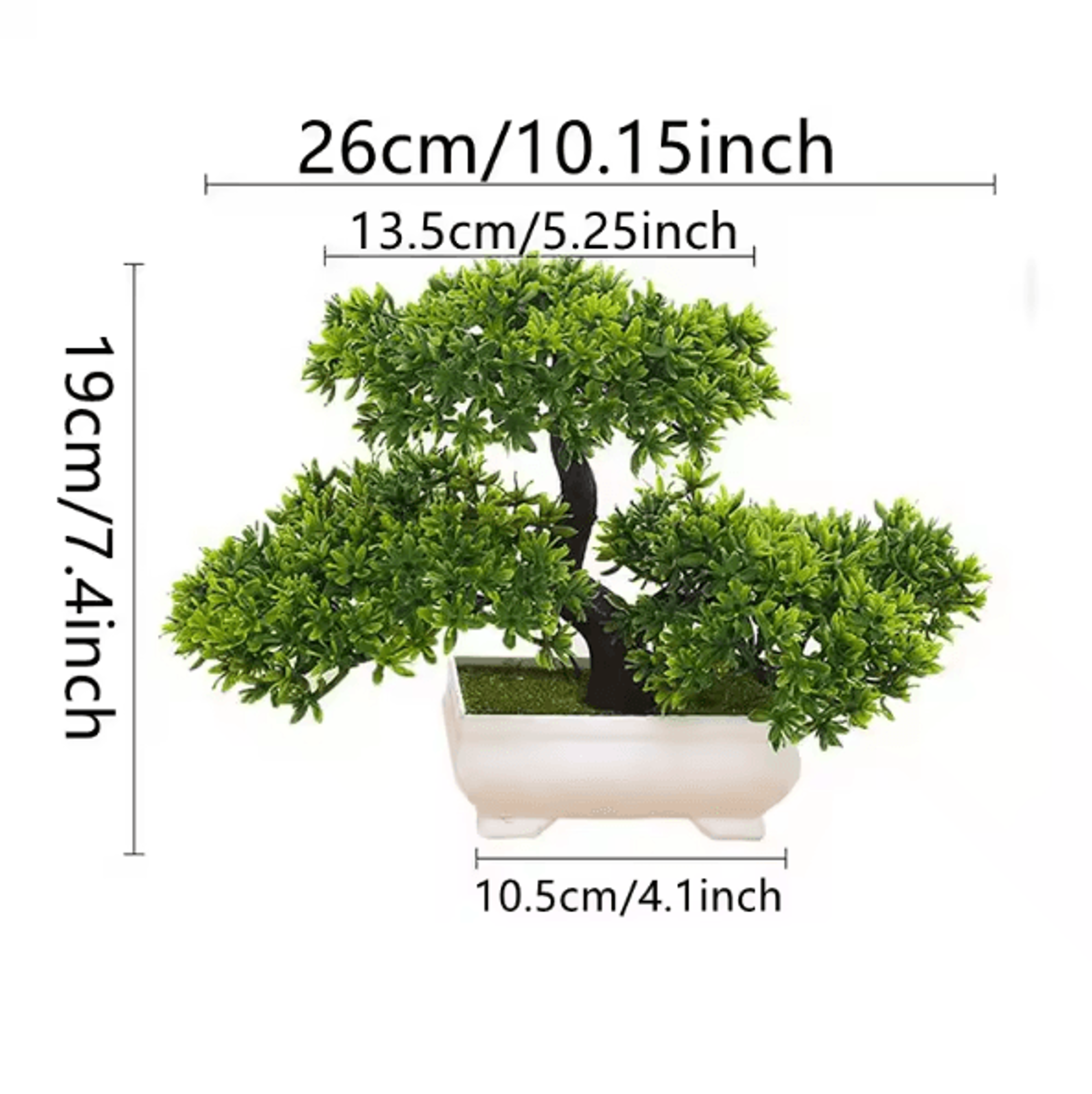 ZenLeaf Artificial Bonsai Tree Plastic Bionic Plant For Home  Office Decor 5