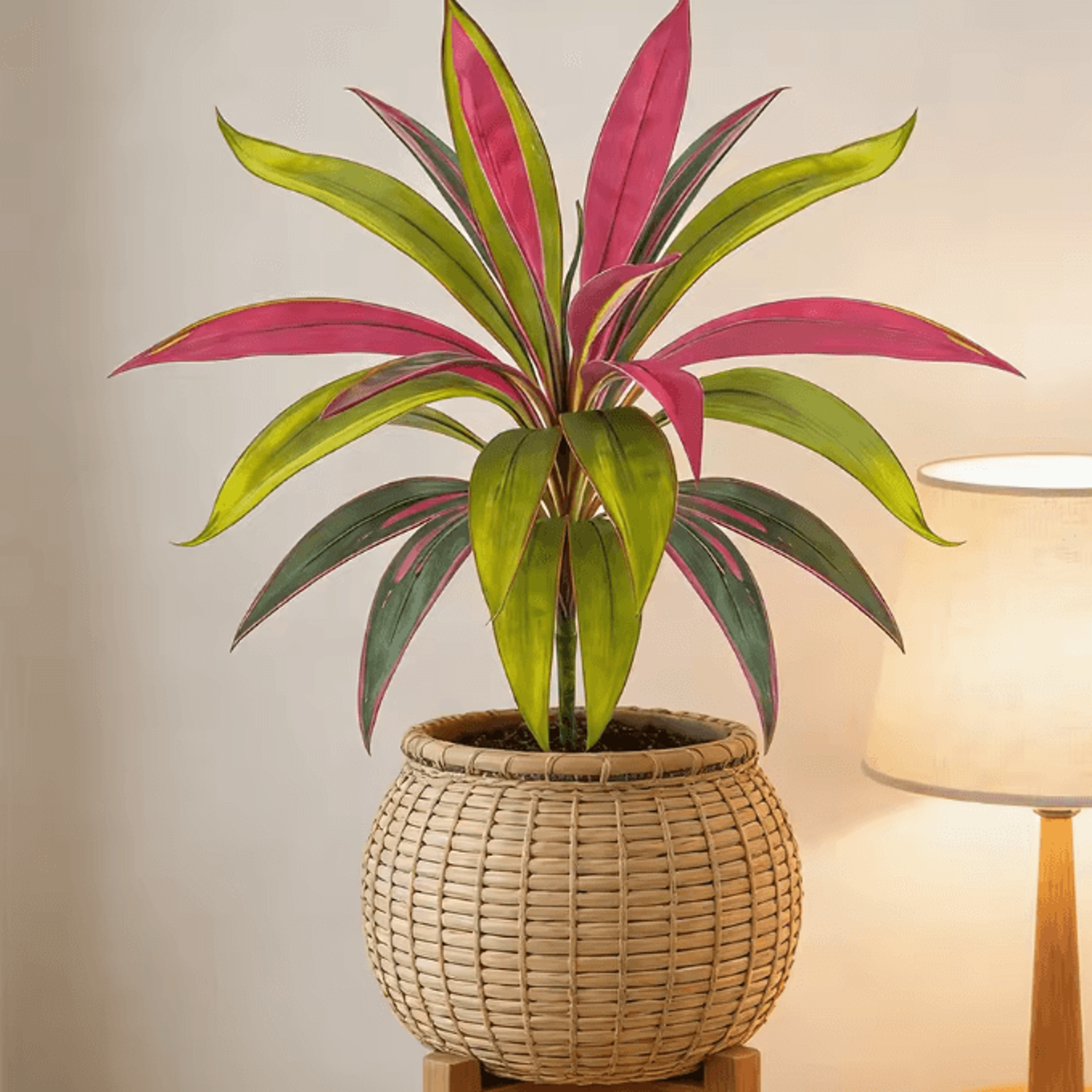 tropidraca 17-leaf artificial dracaena plant 17.7 inch tropical palm decor branch