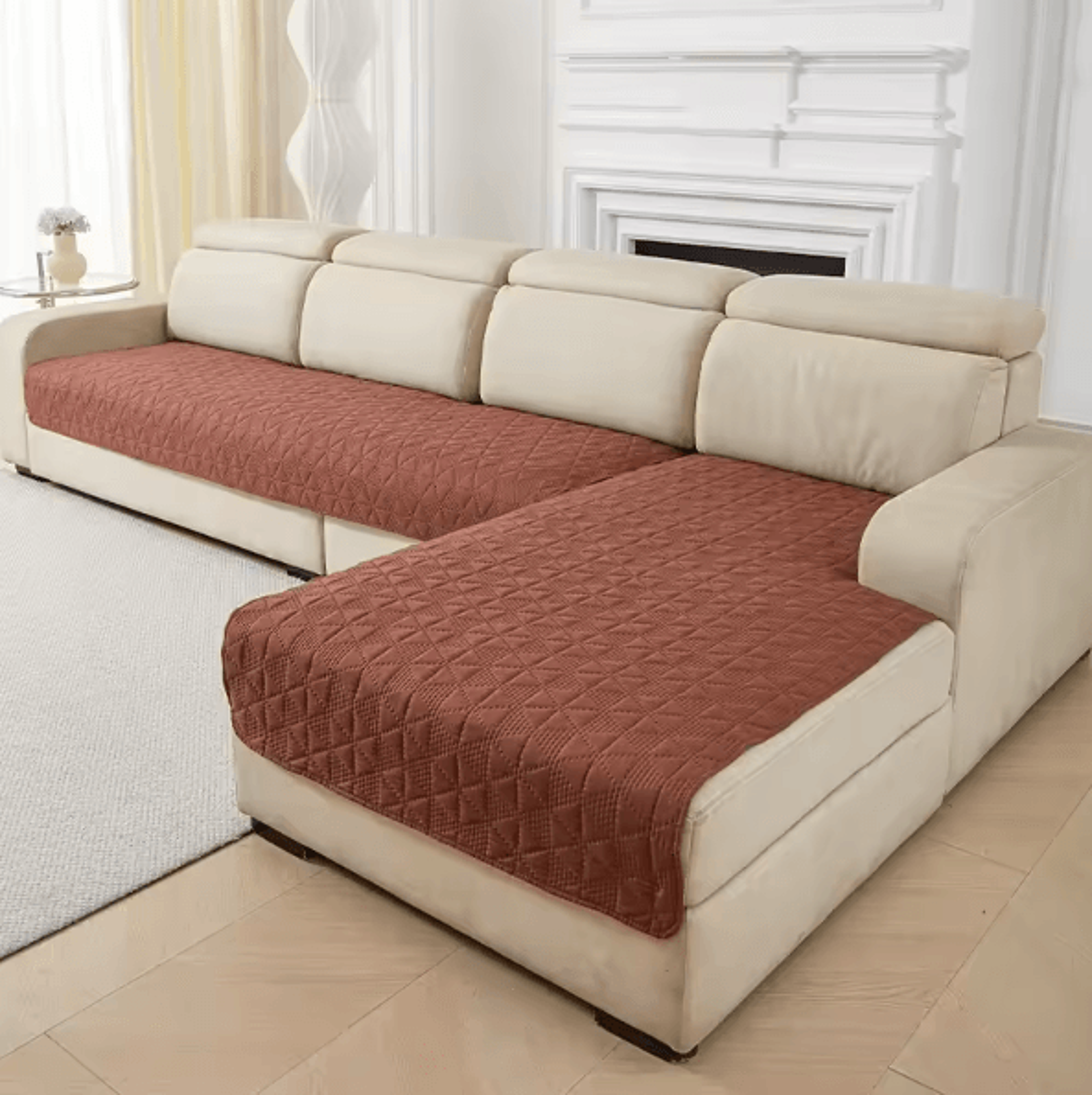 PetGuard Waterproof Quilted Couch Cover For Dogs  Cats Sofa Protector 5