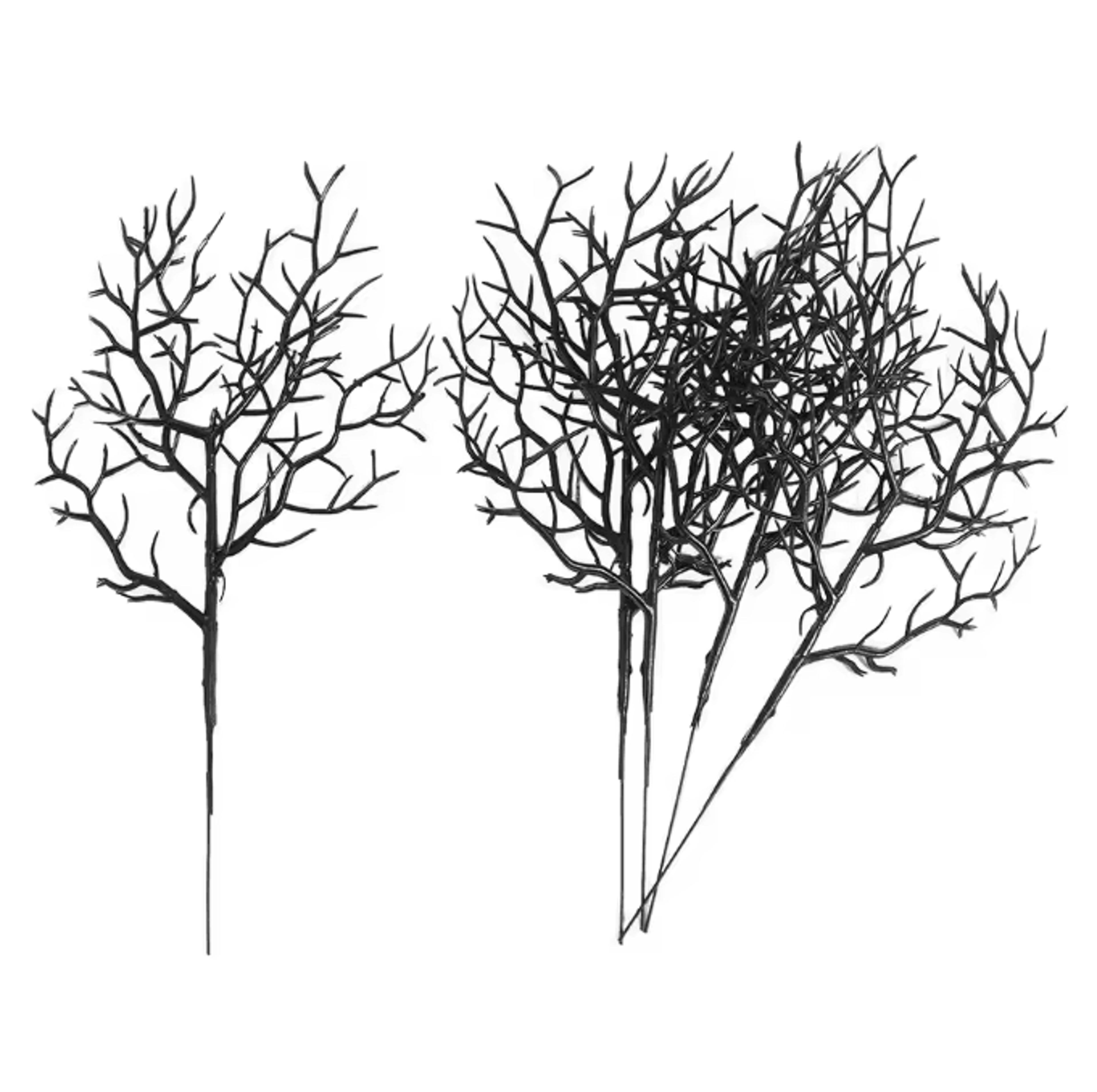 DarkTwigs Halloween Black Artificial Dead Branch Set Antler Style Decor 1