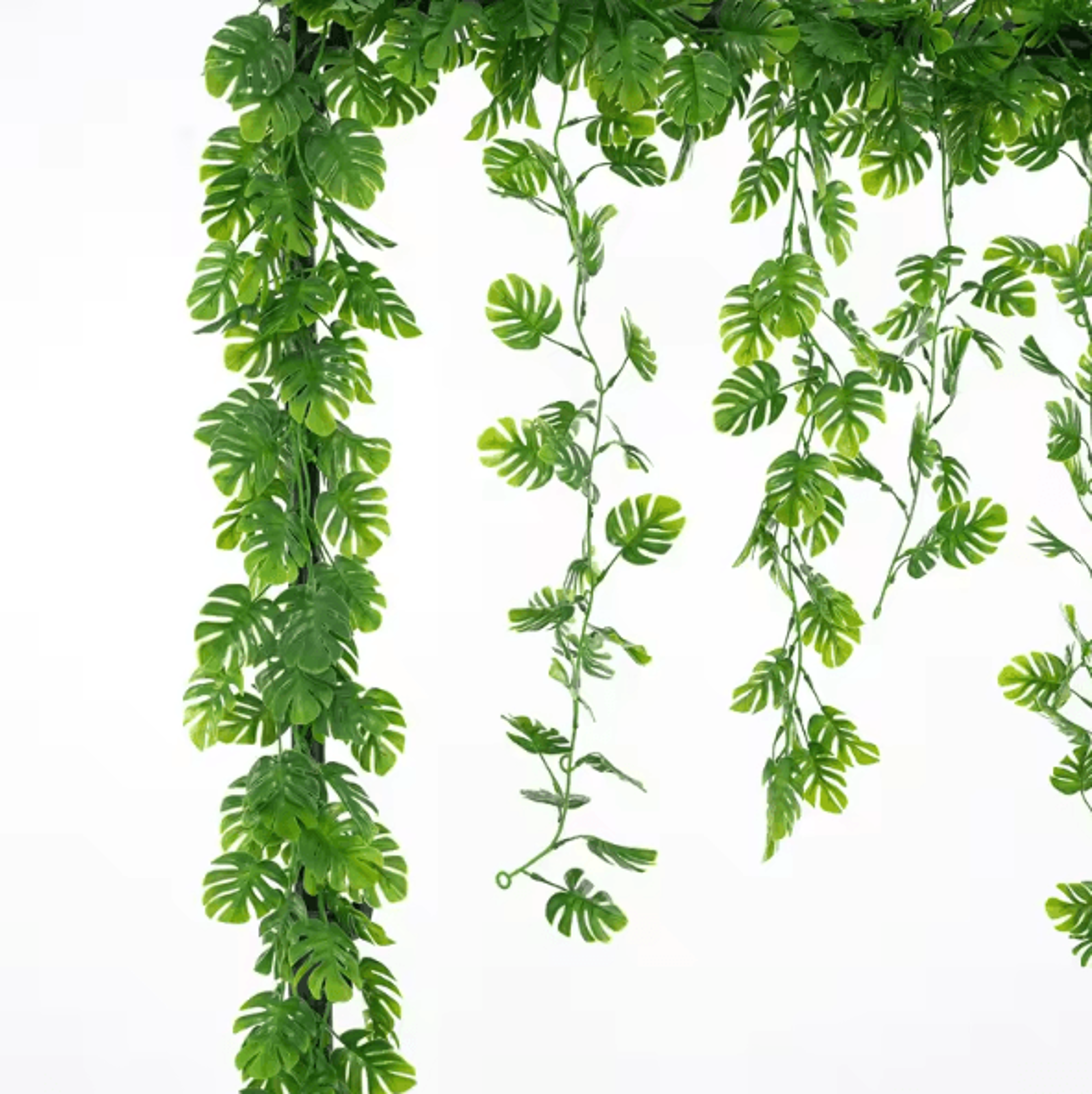 Artificial Monstera Hanging Vines  Tropical Leaf Greenery Decor For Home  Events 2