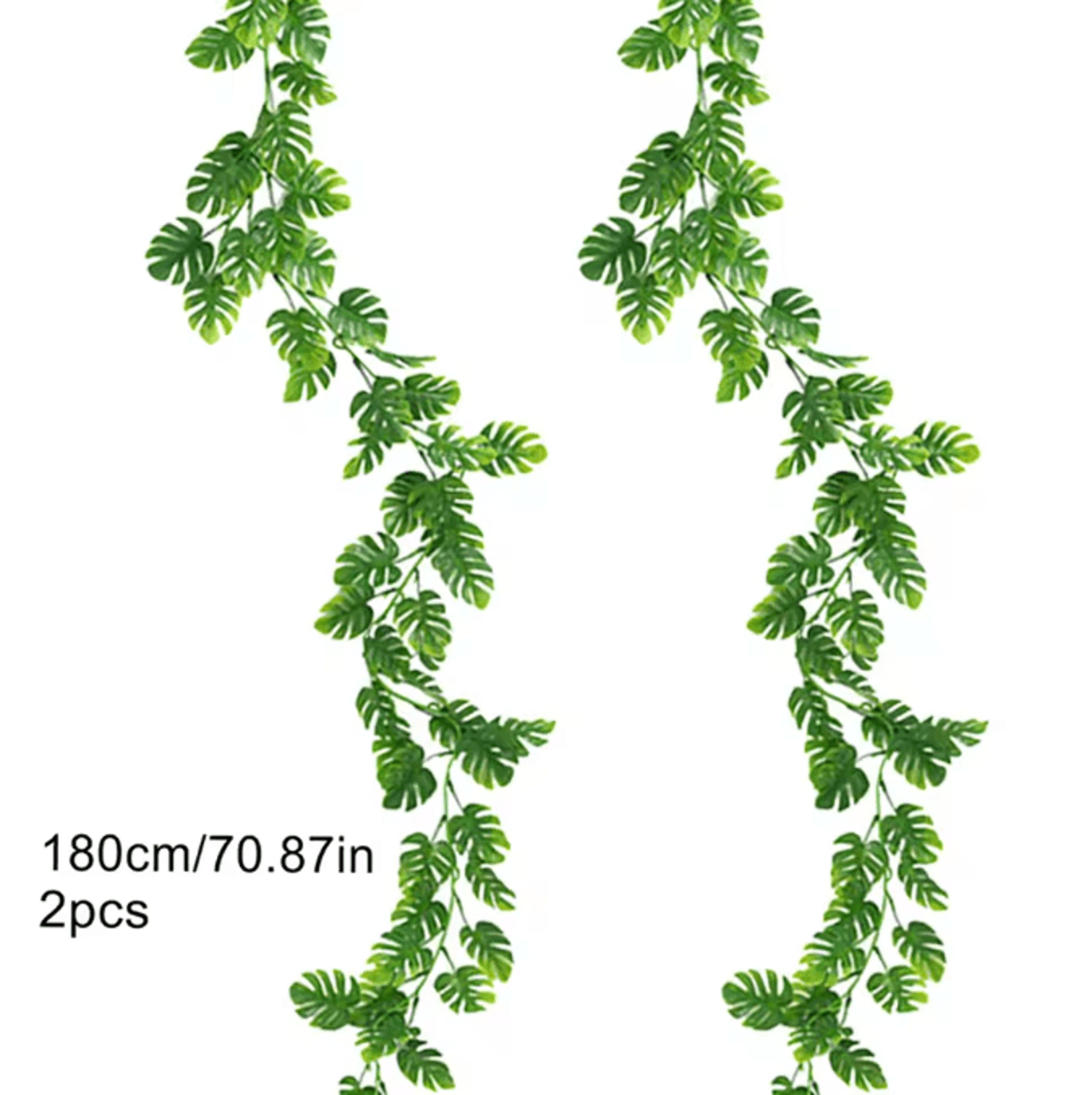 Artificial Monstera Hanging Vines  Tropical Leaf Greenery Decor For Home  Events 6