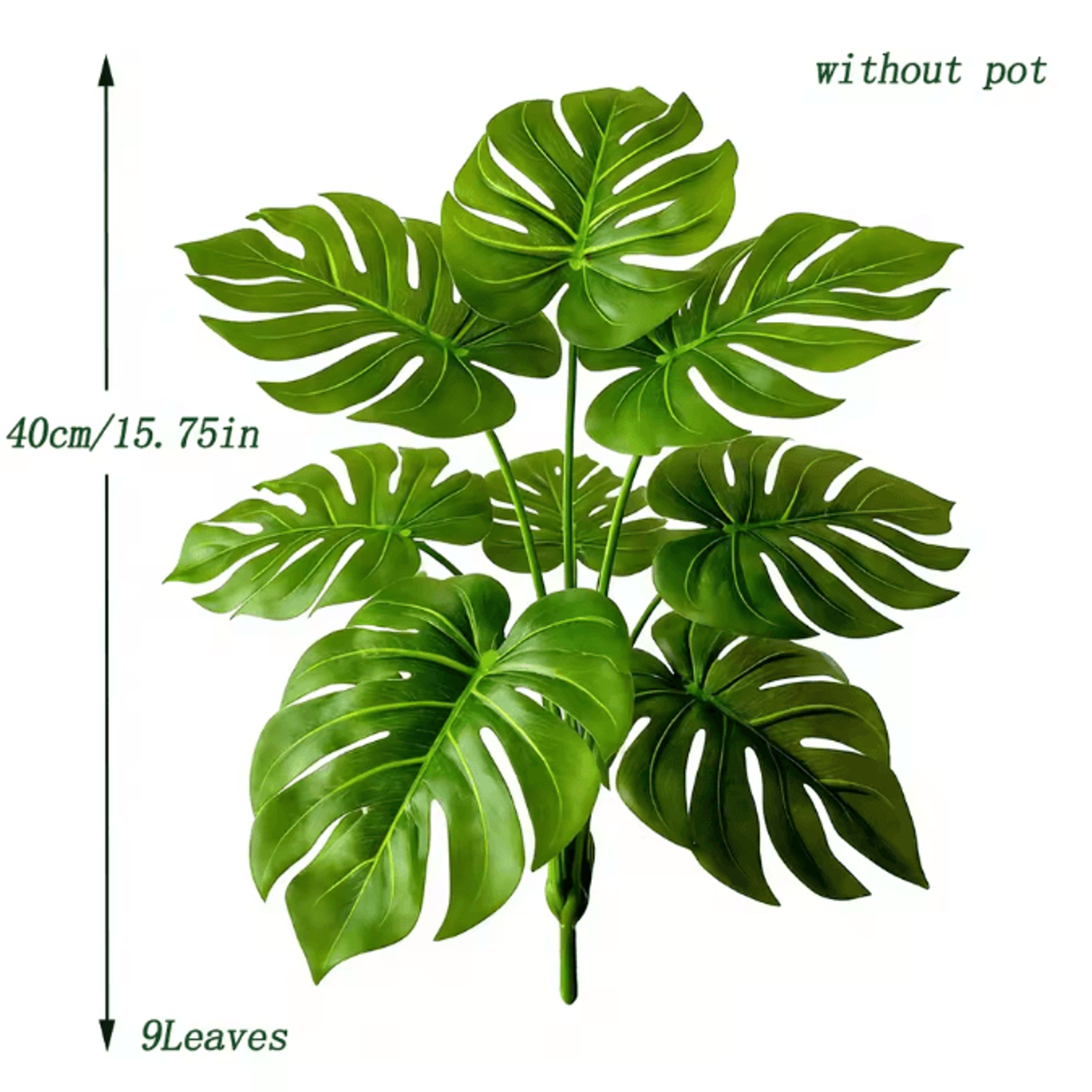 Large Artificial Monstera Leaves  Tropical Palm Leaf Decor For Home Garden  Events 5