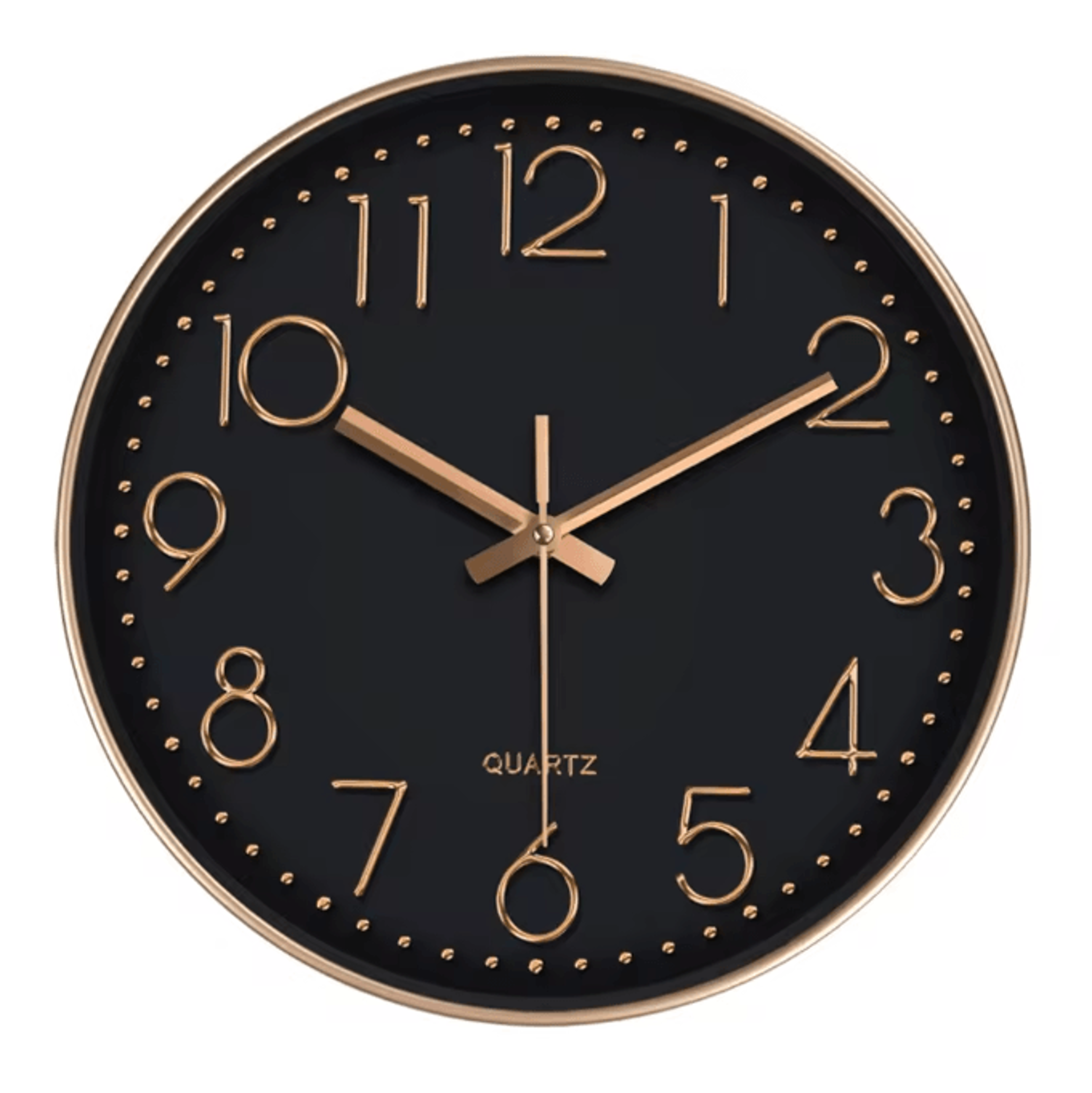 Minimalist Silent Quartz Wall Clock  Modern NoTicking Decor 81012 Inch 9