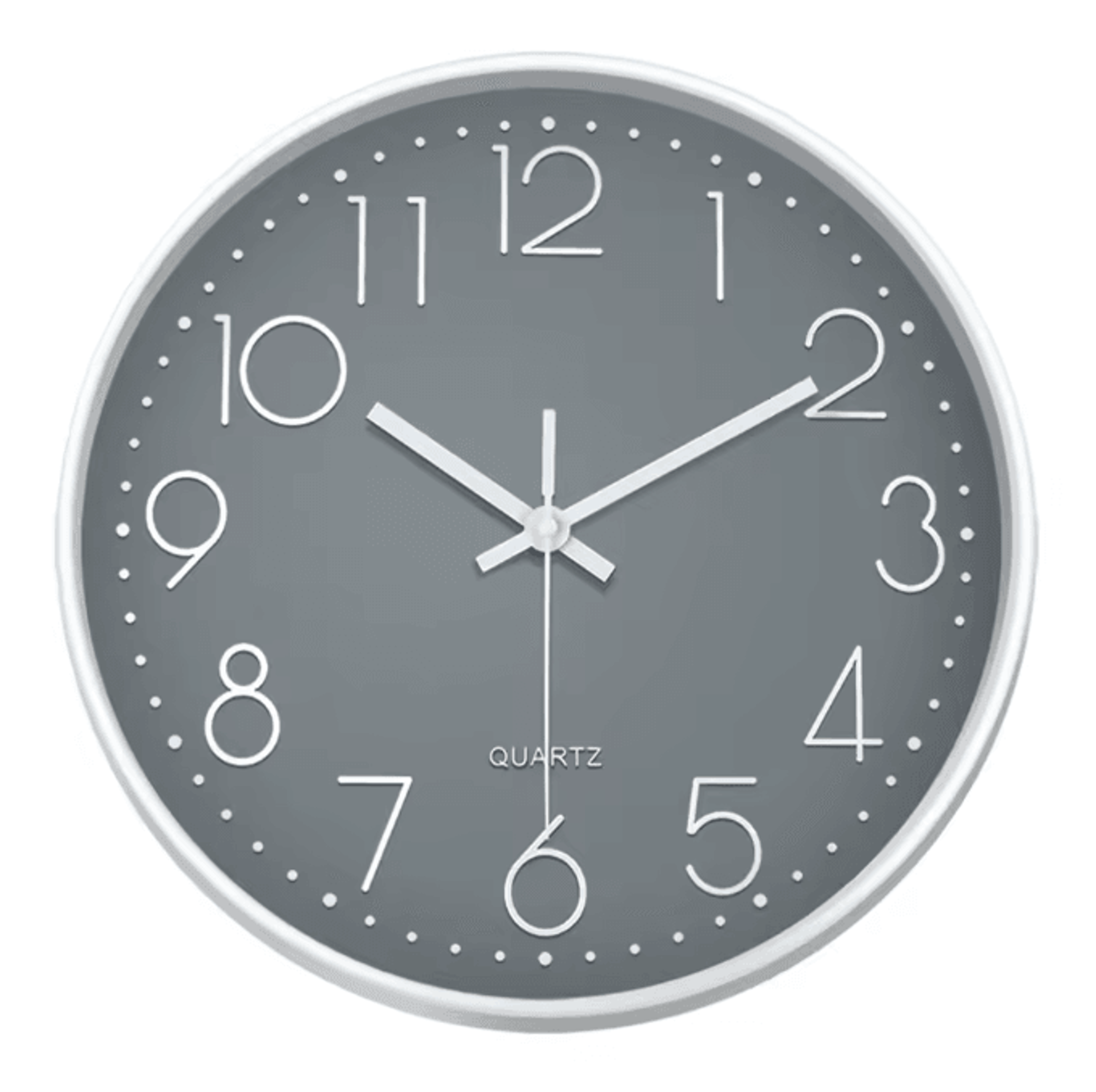 Minimalist Silent Quartz Wall Clock  Modern NoTicking Decor 81012 Inch 6