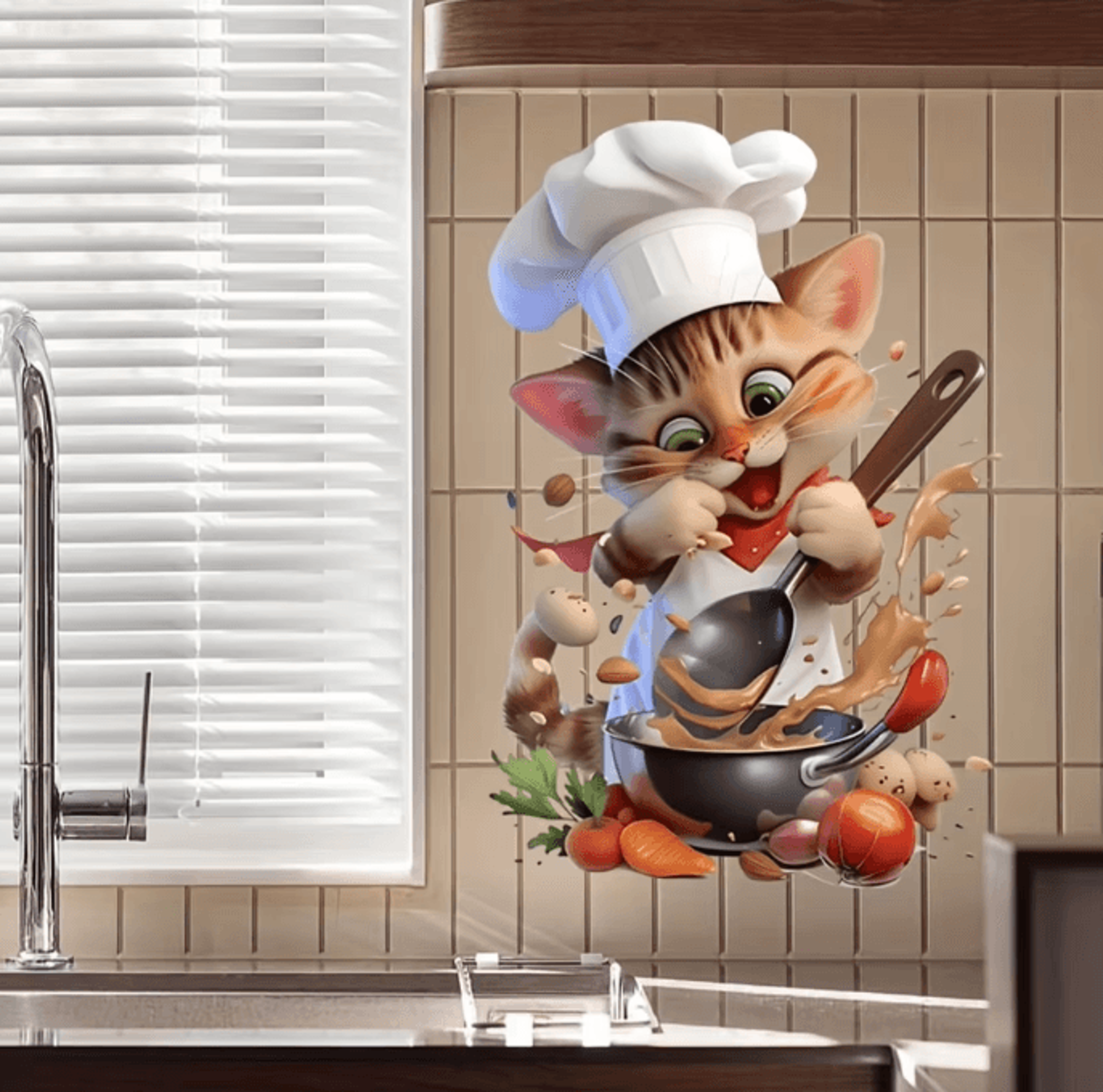 Adorable Cartoon Mouse Wall Decal  Removable SelfAdhesive PVC Sticker For Home Decor 3