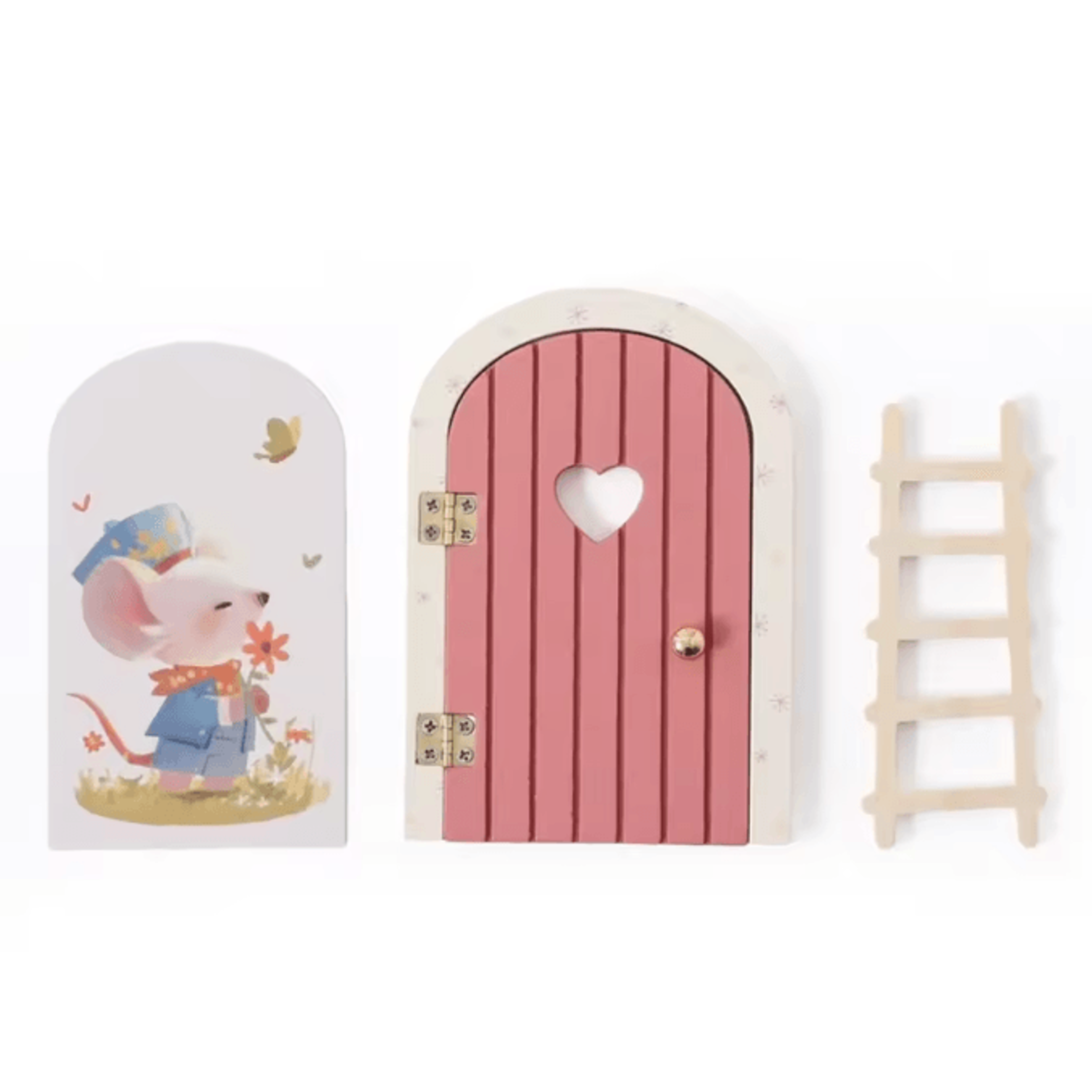 Mini Fairy Elf Door Wall Decor  Wooden Dollhouse Magic Door Ornament 7