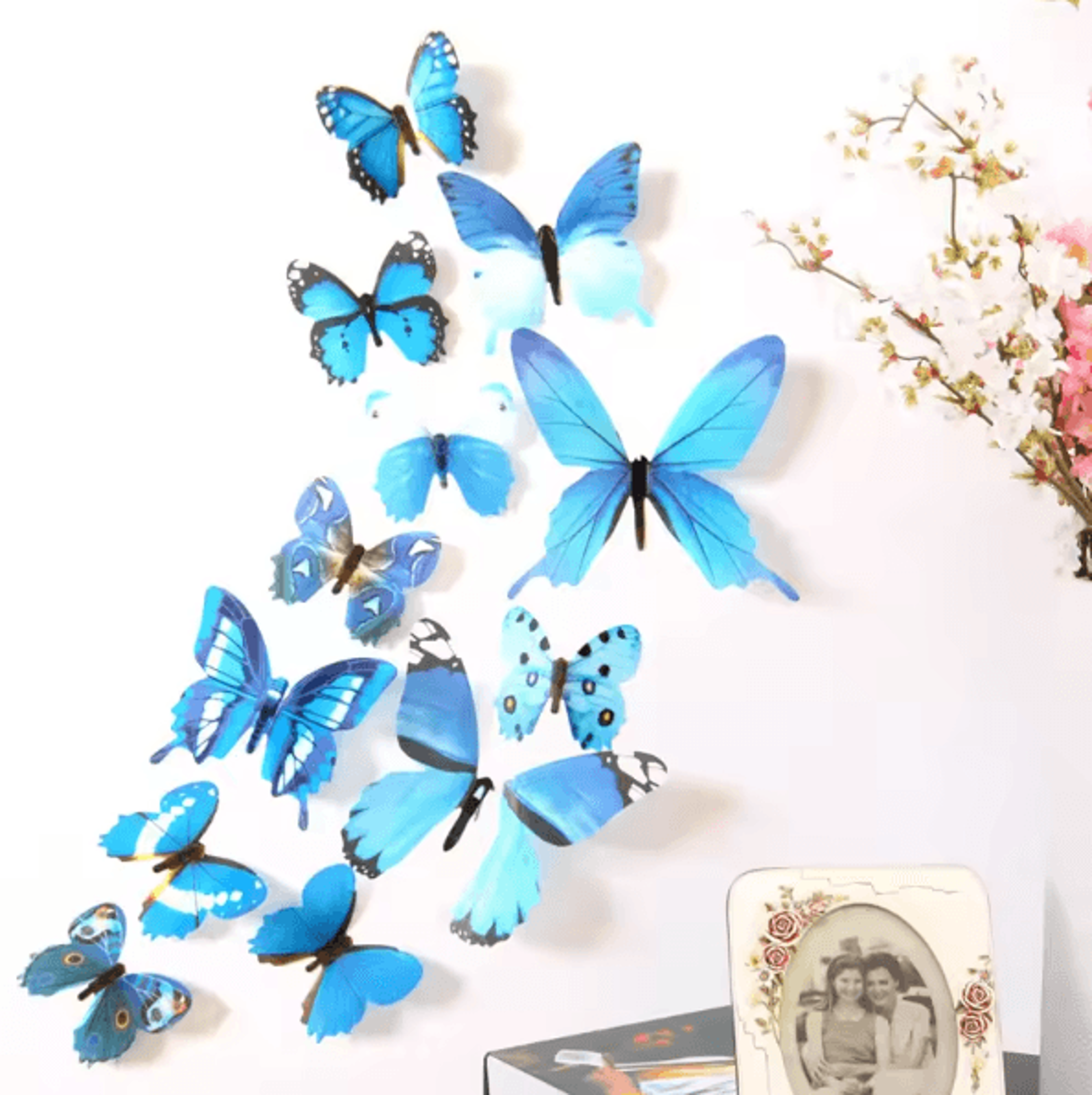 3D Butterfly Wall Stickers Set  Colorful PVC Removable Decals For Room  Party Decor 2