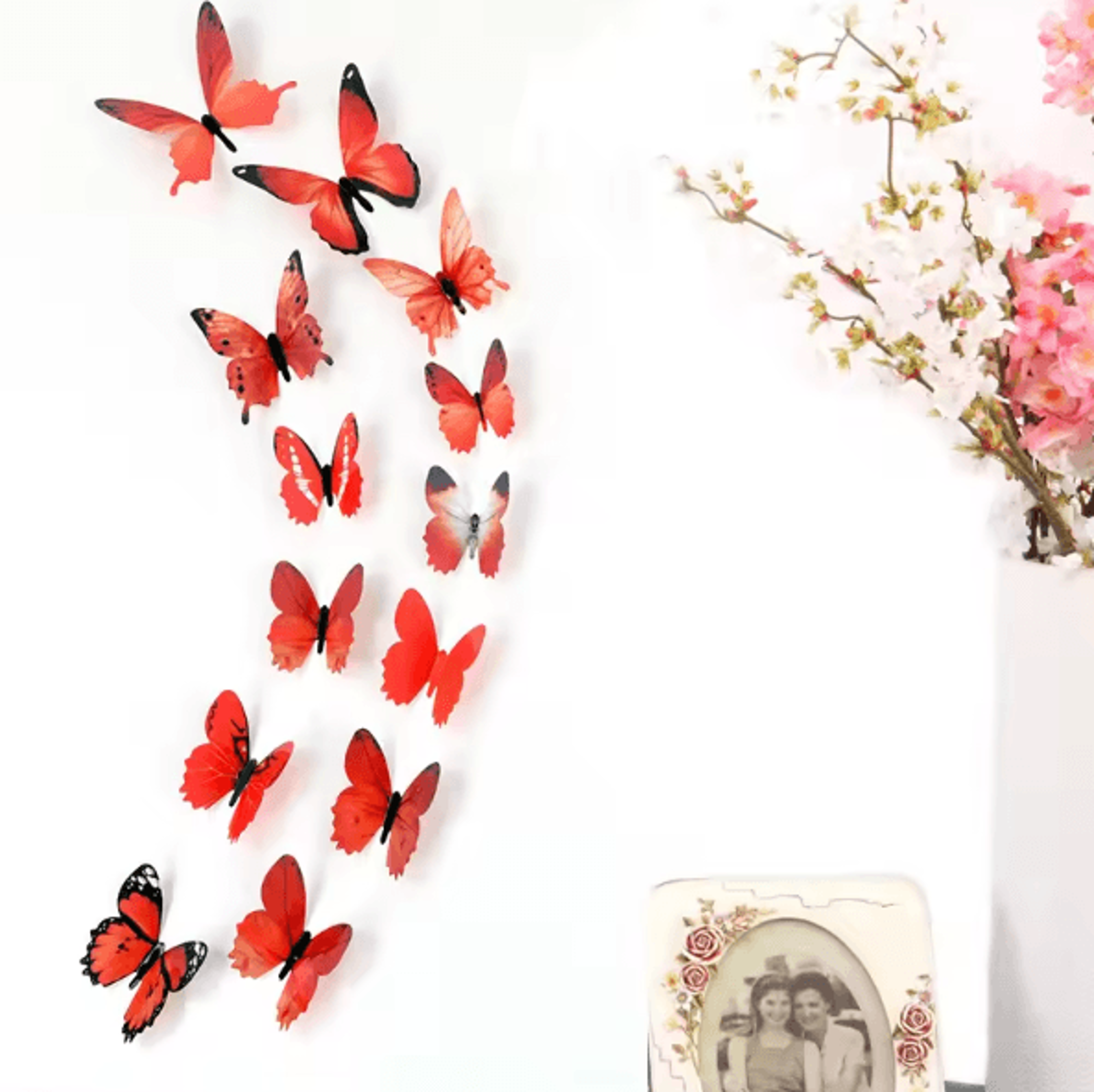 3D Butterfly Wall Stickers Set  Colorful PVC Removable Decals For Room  Party Decor 5