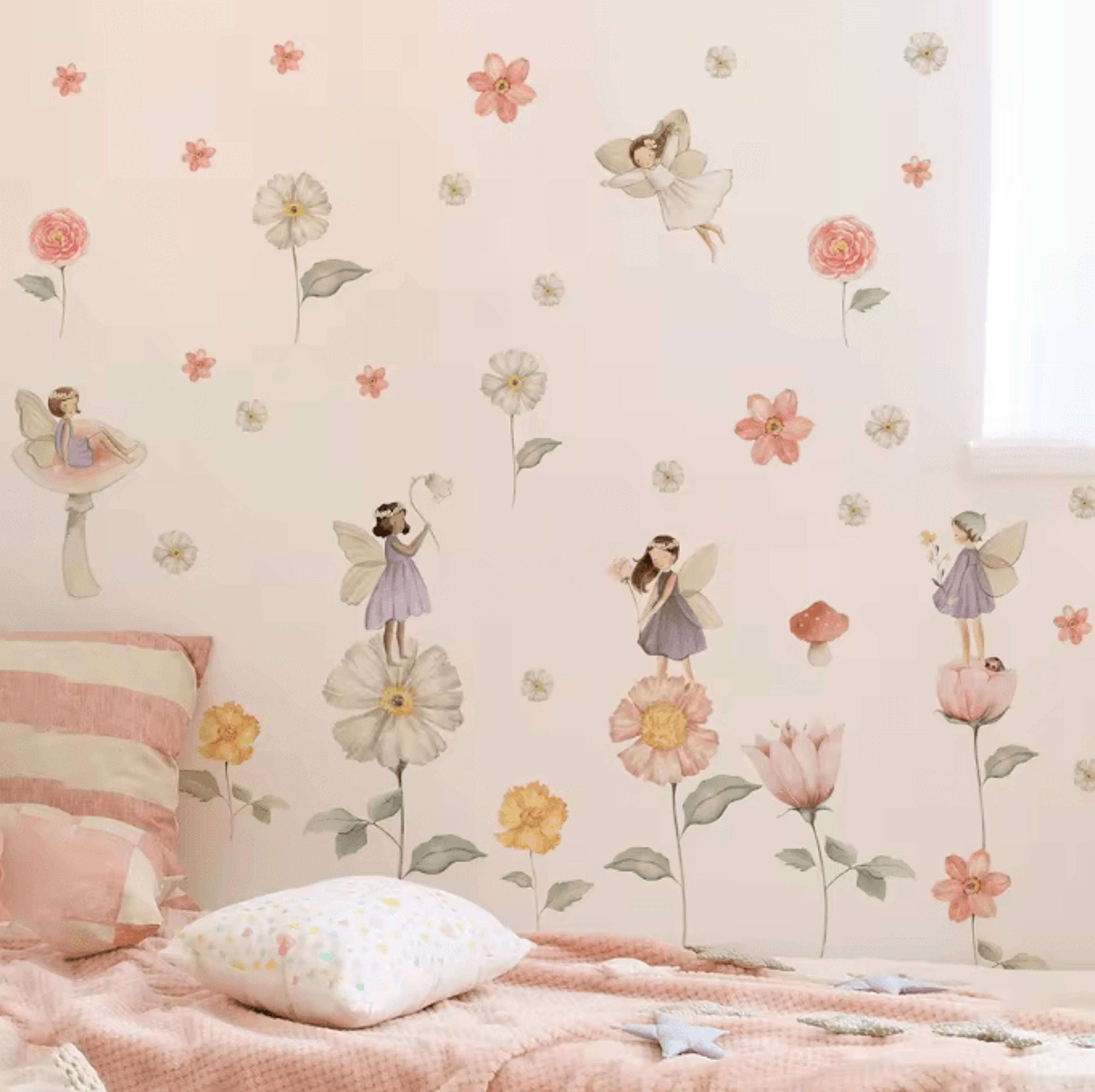 Watercolor Unicorn Rainbow Wall Stickers For Kids Bedroom Nursery And Playroom Decor 2