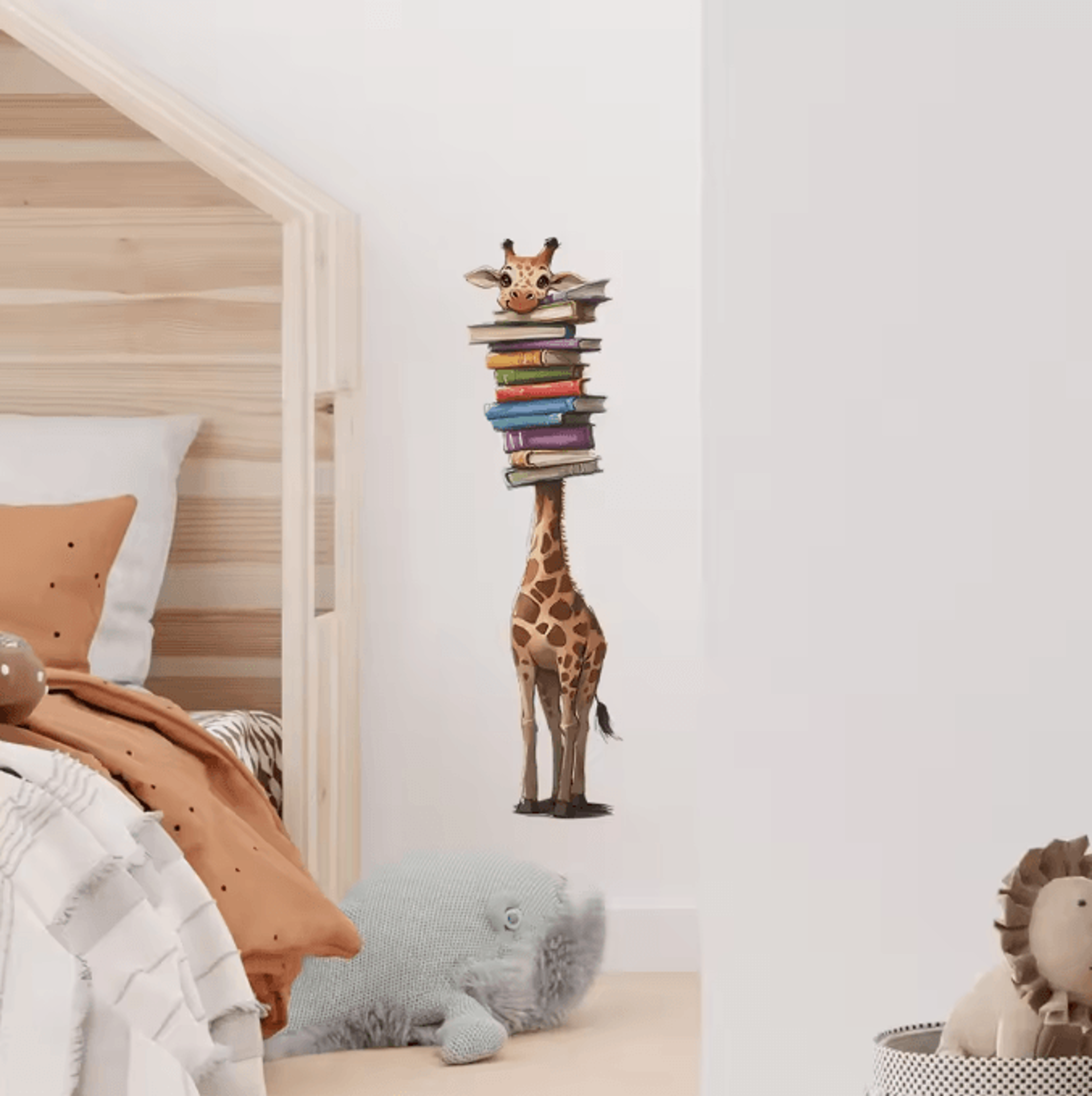 Cartoon Giraffe Wall Stickers For Kids Bedroom Nursery And Living Room Decor 1