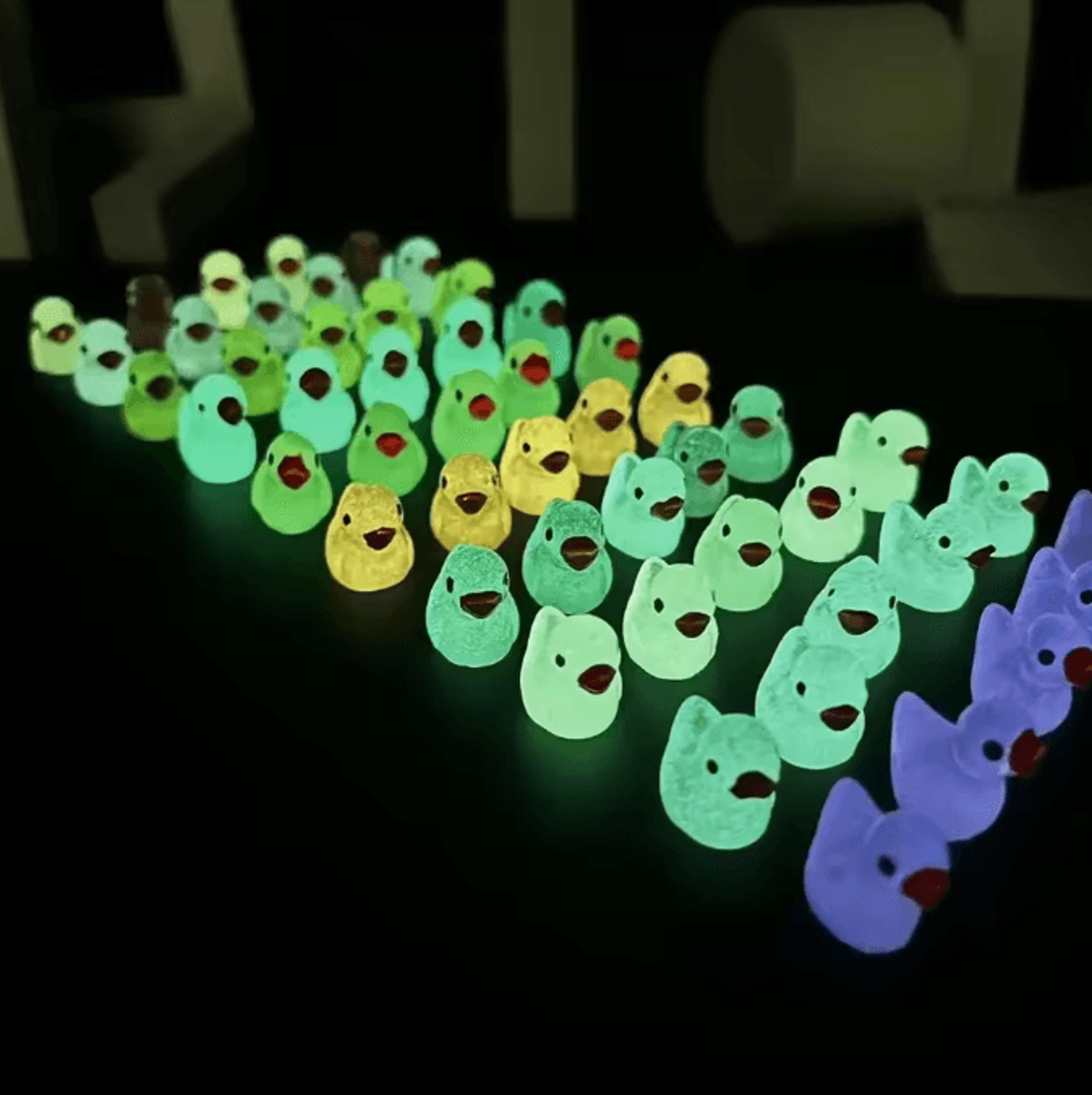 Glowing Mini Resin Duck Figurines For Fairy Garden And DIY Landscape Decor 1