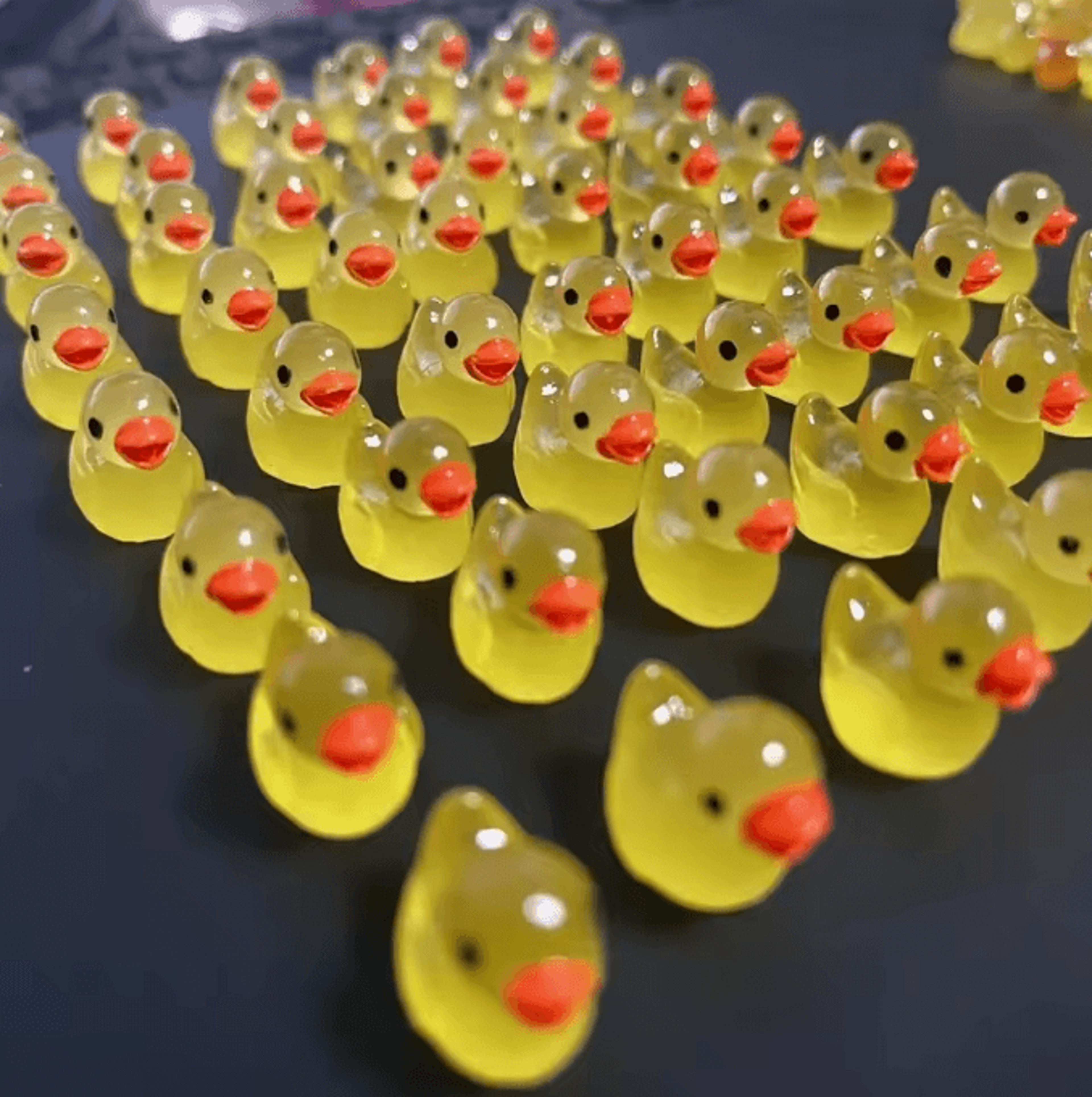 Glowing Mini Resin Duck Figurines For Fairy Garden And DIY Landscape Decor 3