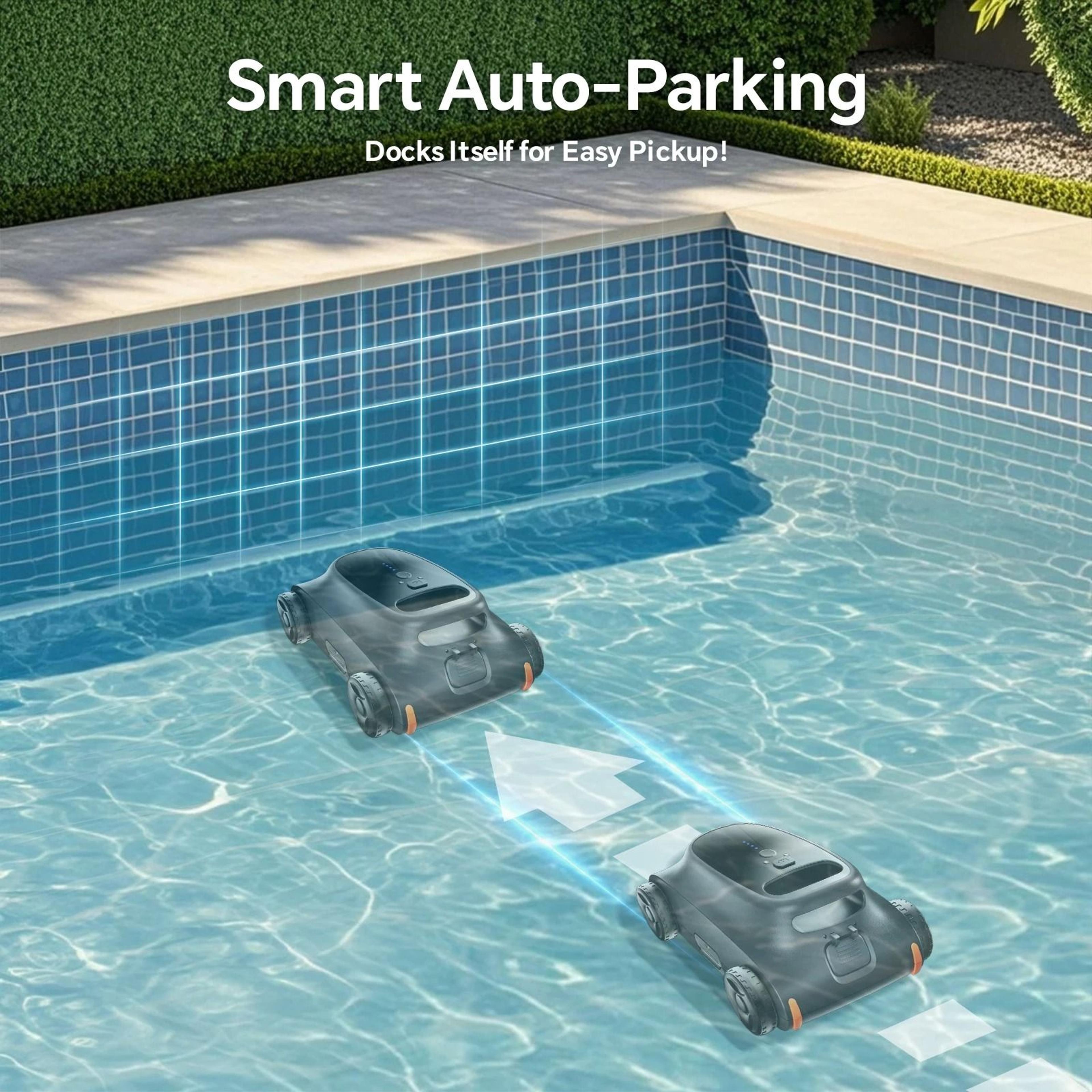Cordless Robotic Pool Cleaner Automatic Pool Vacuum 3