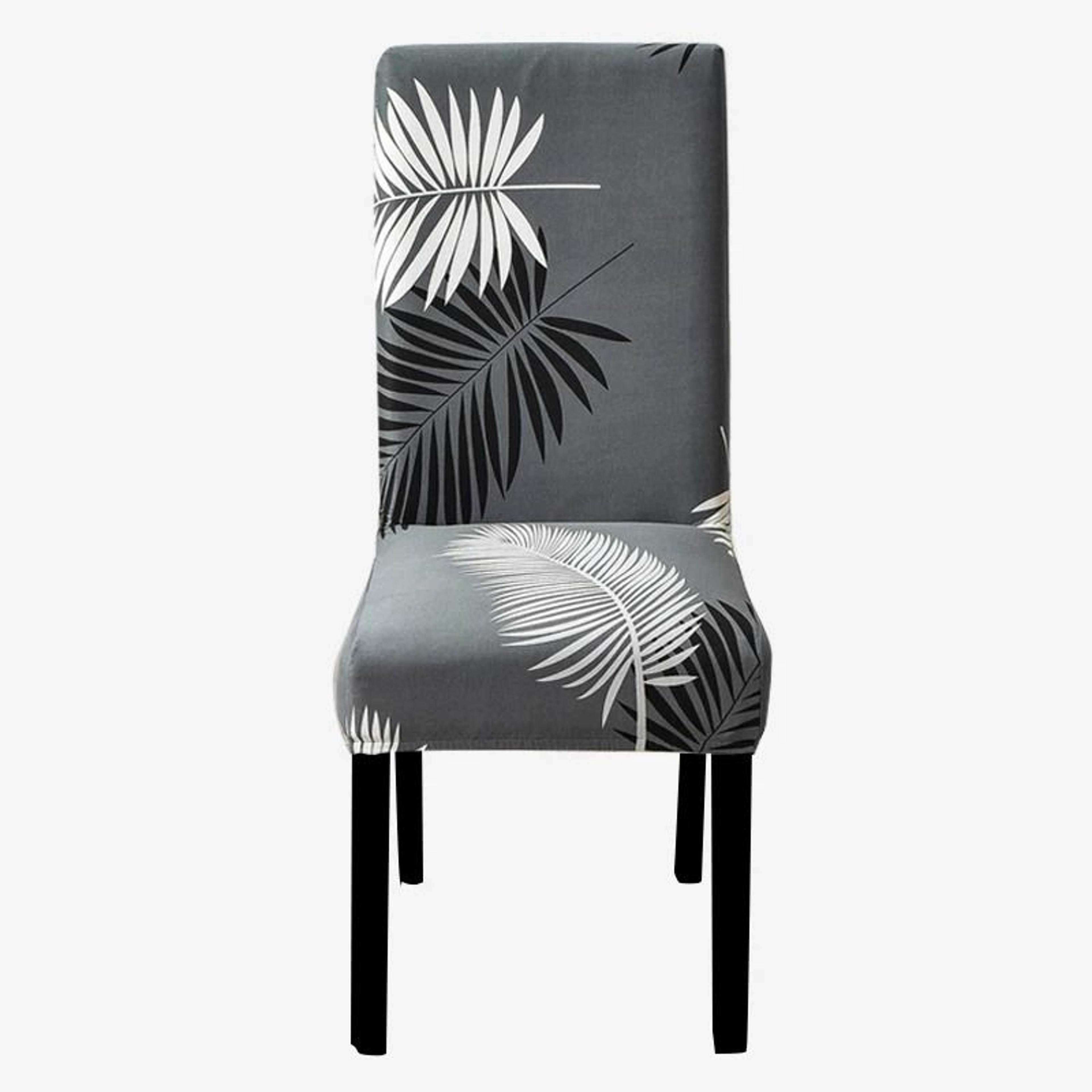 Stretch Fit Printed Dining Chair Cover 17
