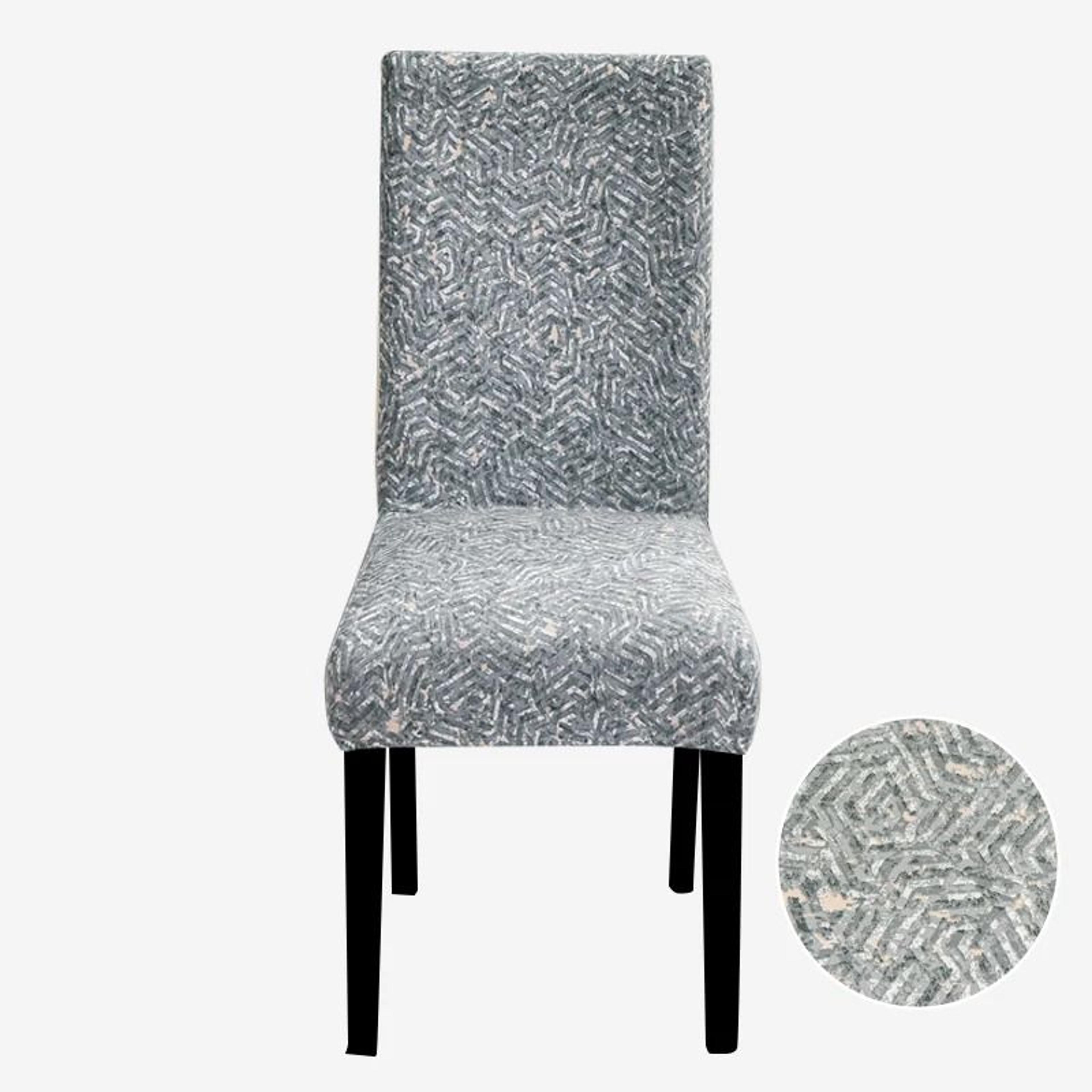 Stretch Fit Printed Dining Chair Cover 24