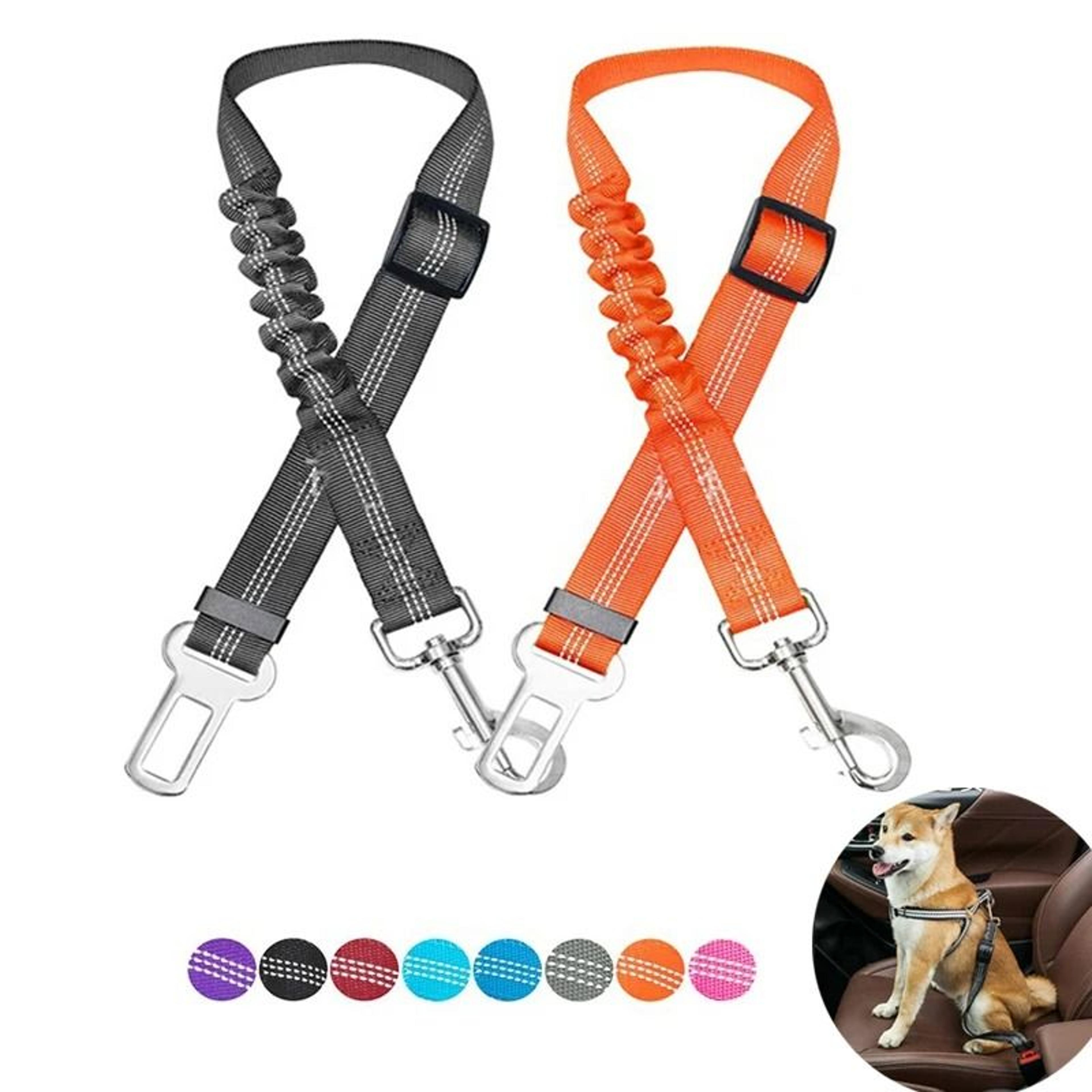 reflective adjustable dog car seat belt safety harness