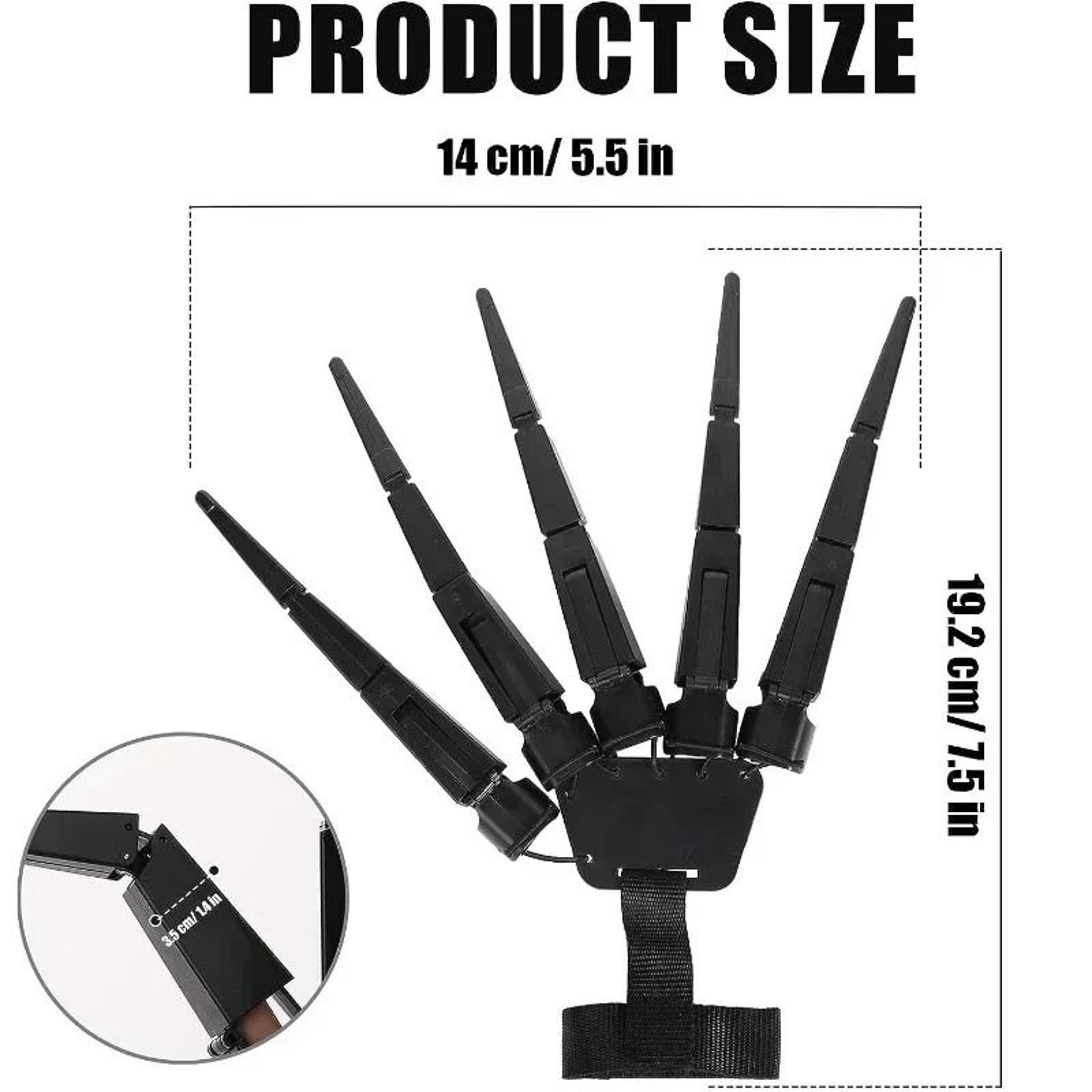 Articulated Skeleton Finger Costume Gloves 5