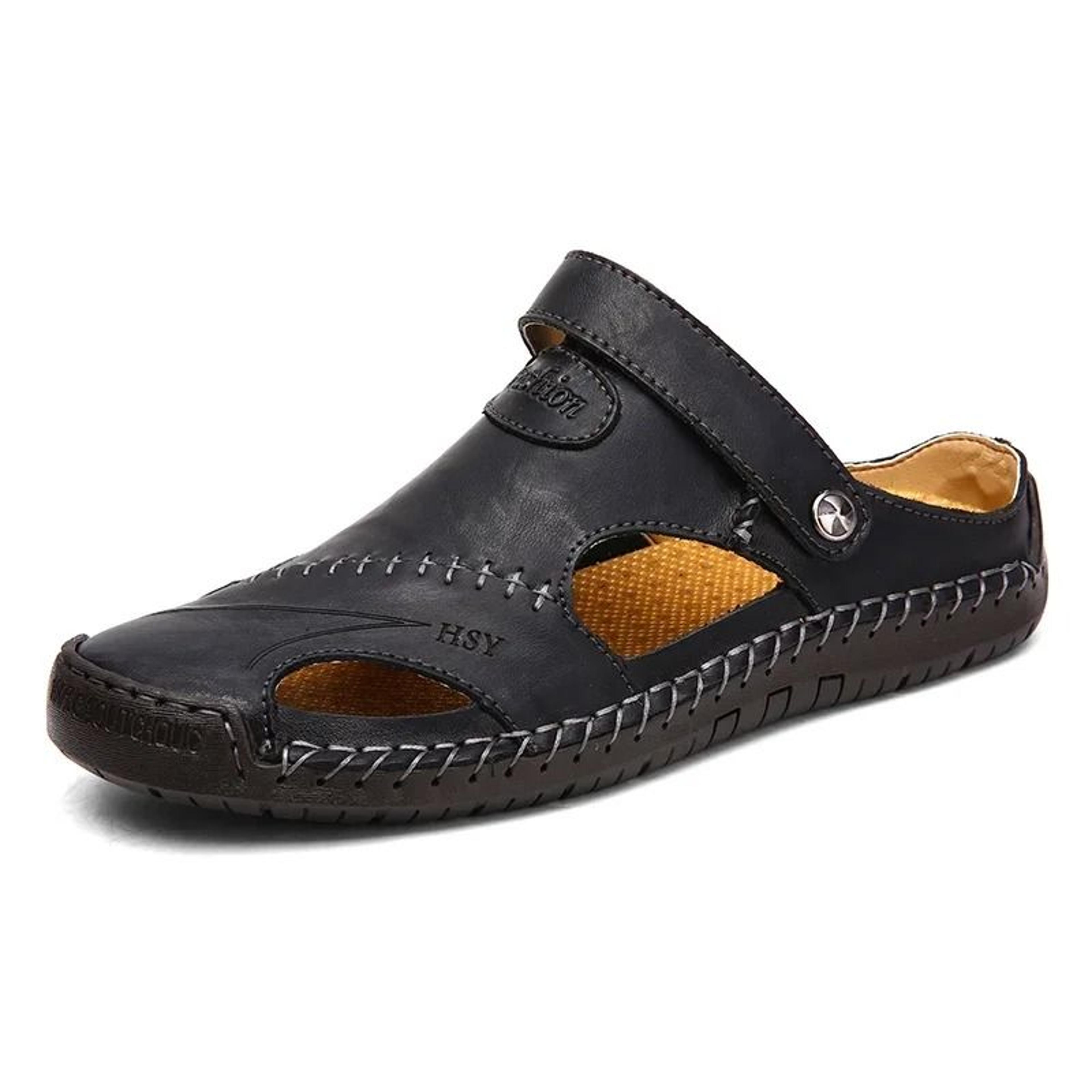 Mens Genuine Leather Outdoor Sandals 6