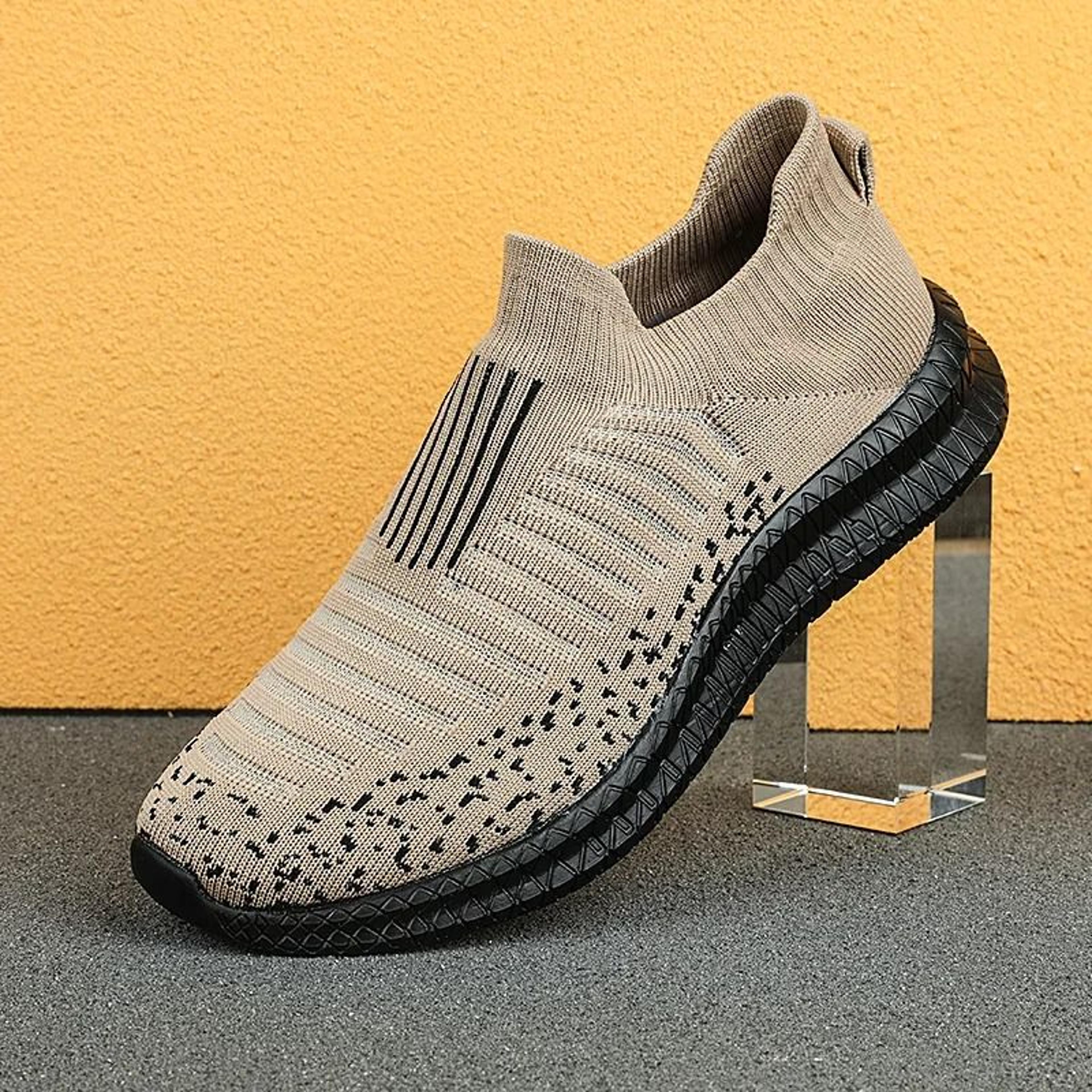 Mens Breathable Slip On Walking Sneakers 2