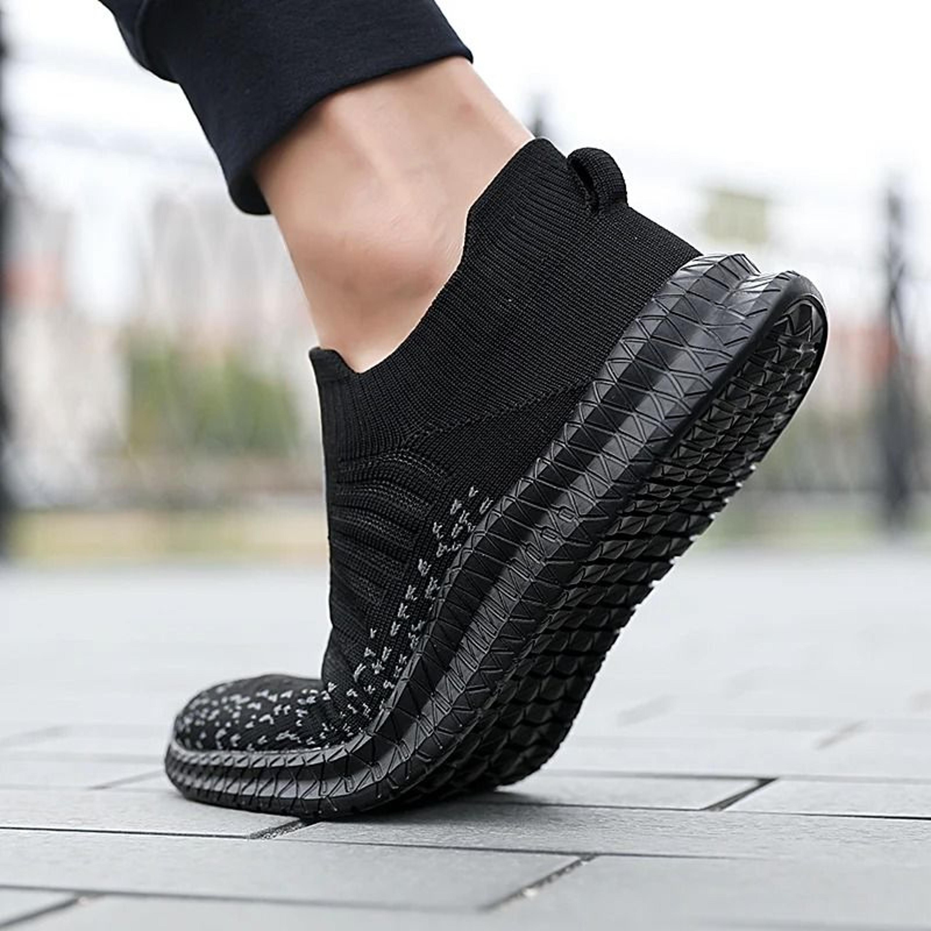 Mens Breathable Slip On Walking Sneakers 4