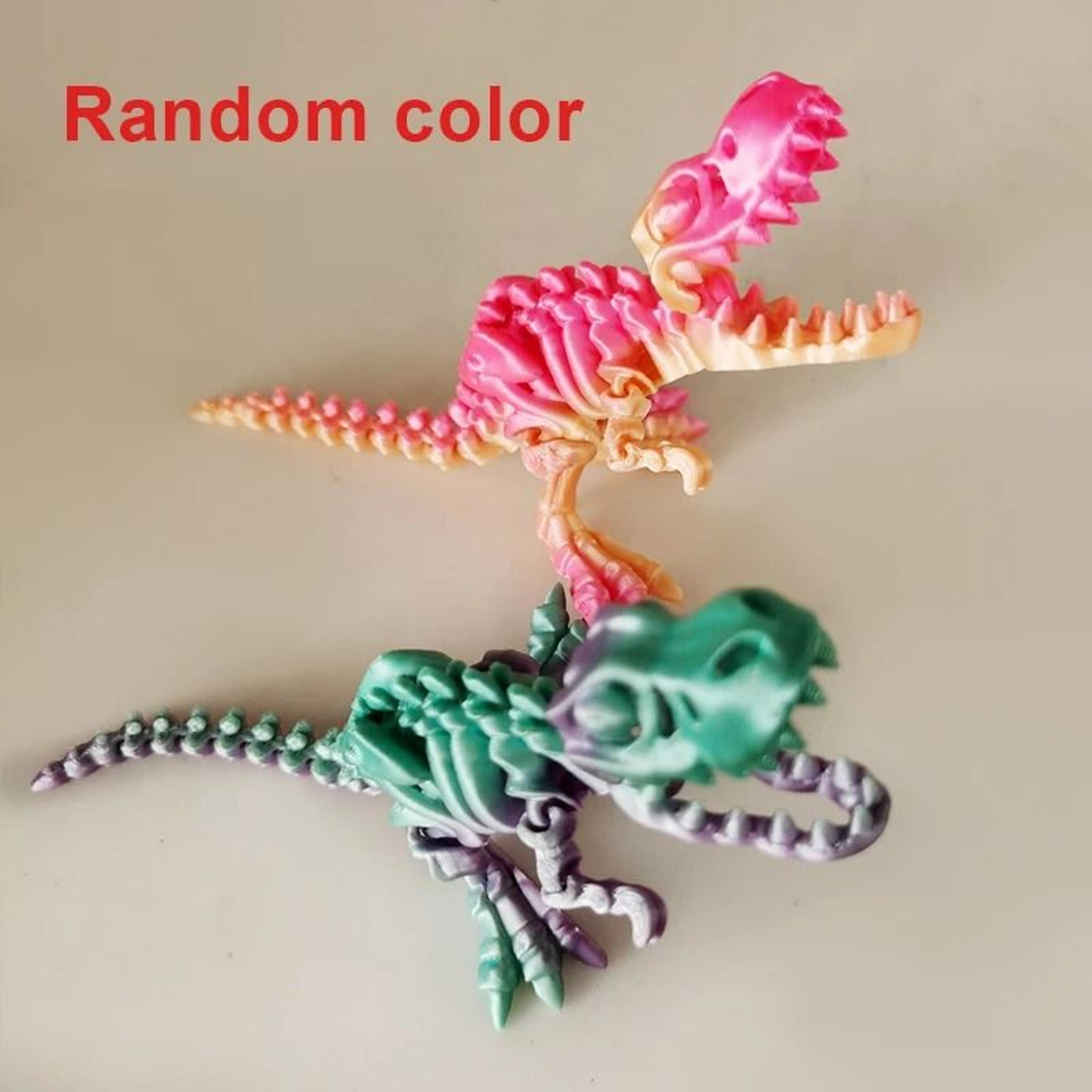 3D Printed Articulated Dragon Skeleton Fidget Toy 8