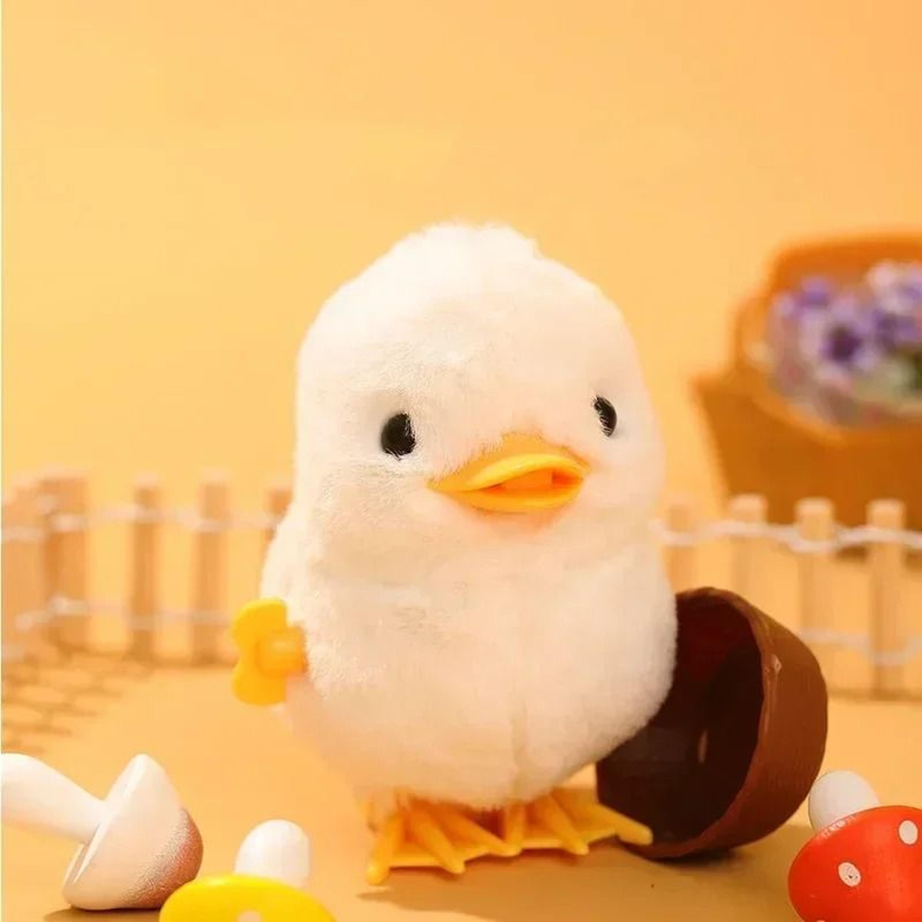 Wind Up Walking Chick Plush Toy 9