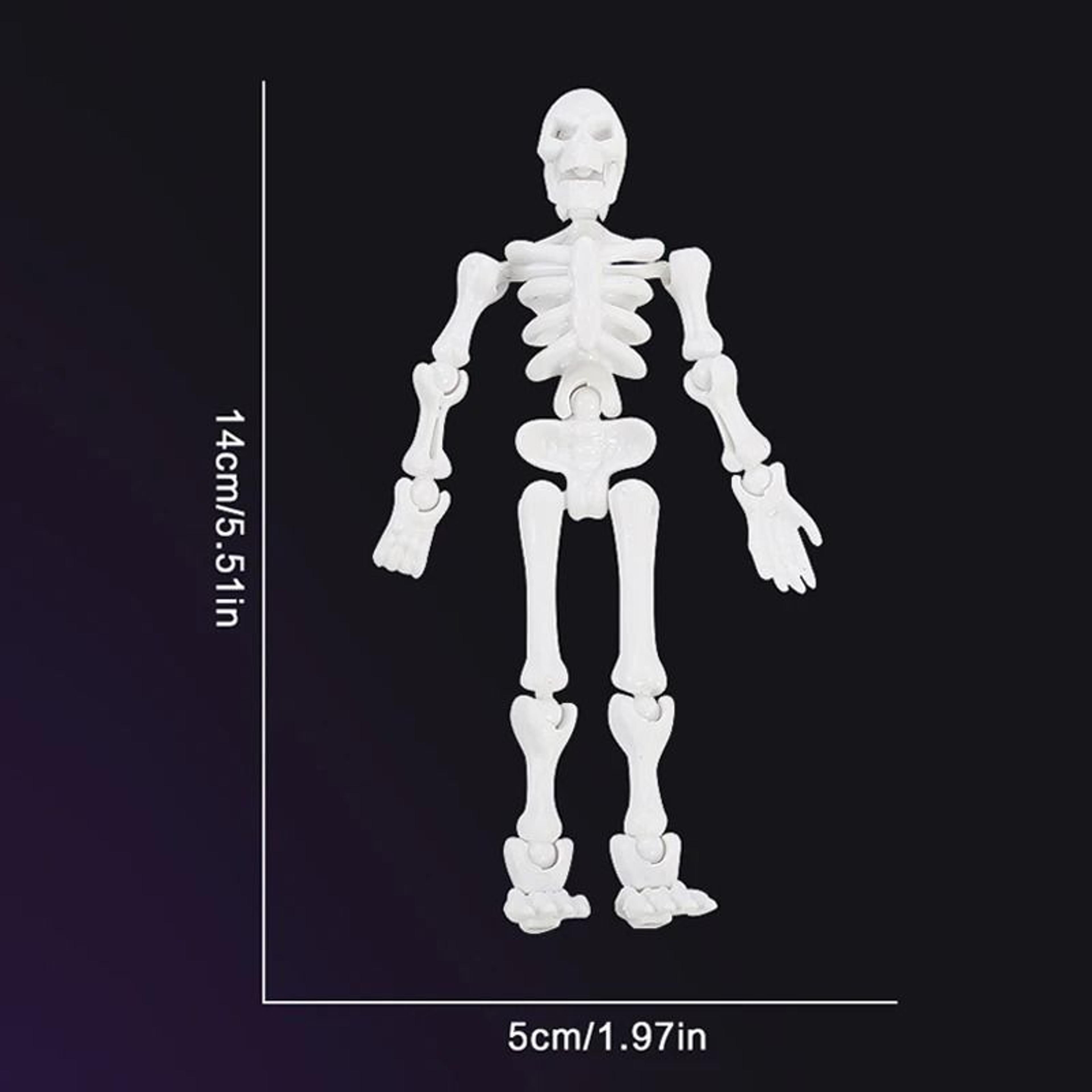 Medieval Skeleton Action Figure With Movable Joints Poseable Desktop Toy 5