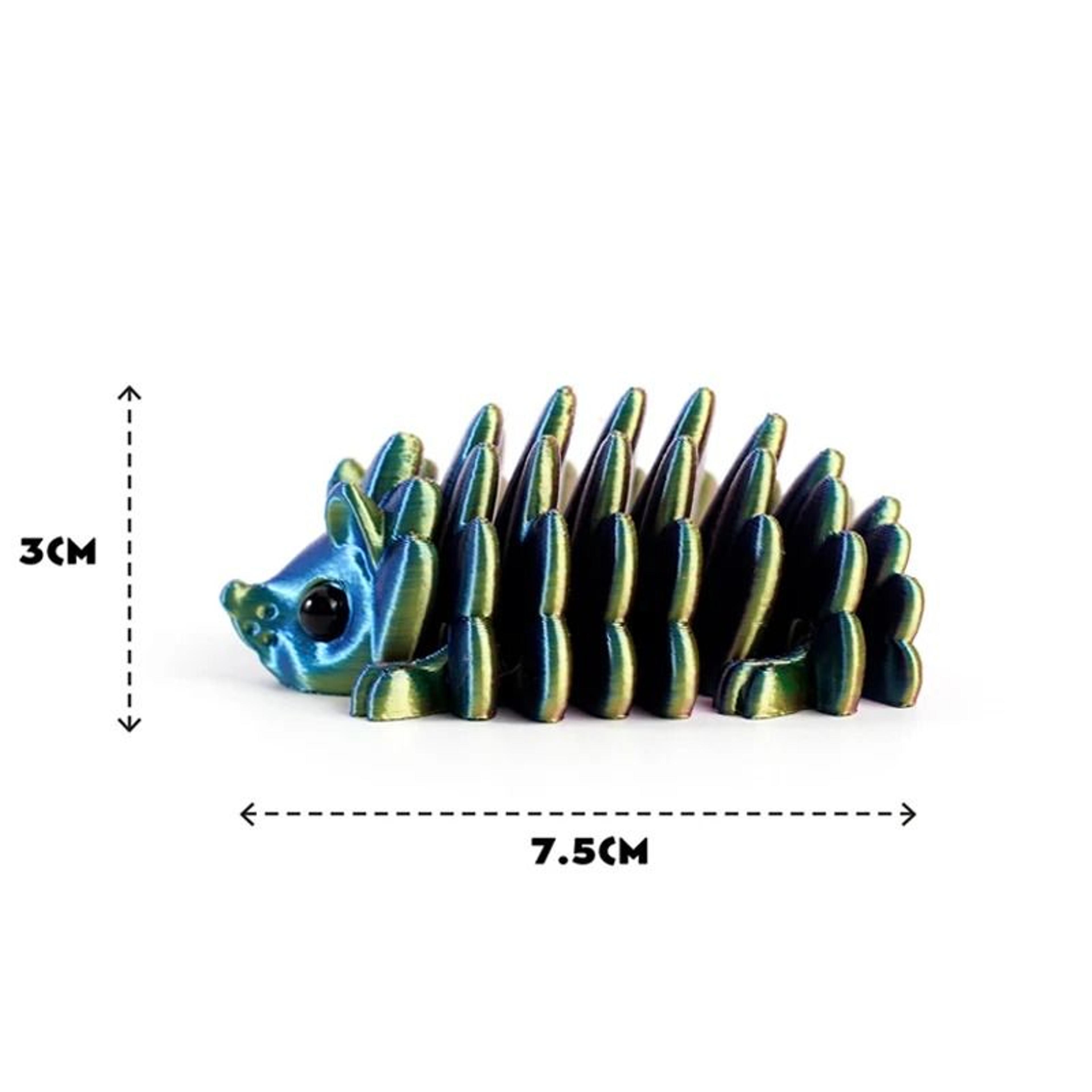 Articulated Hedgehog Figurine 3D Printed Collectible Desktop Decor 5