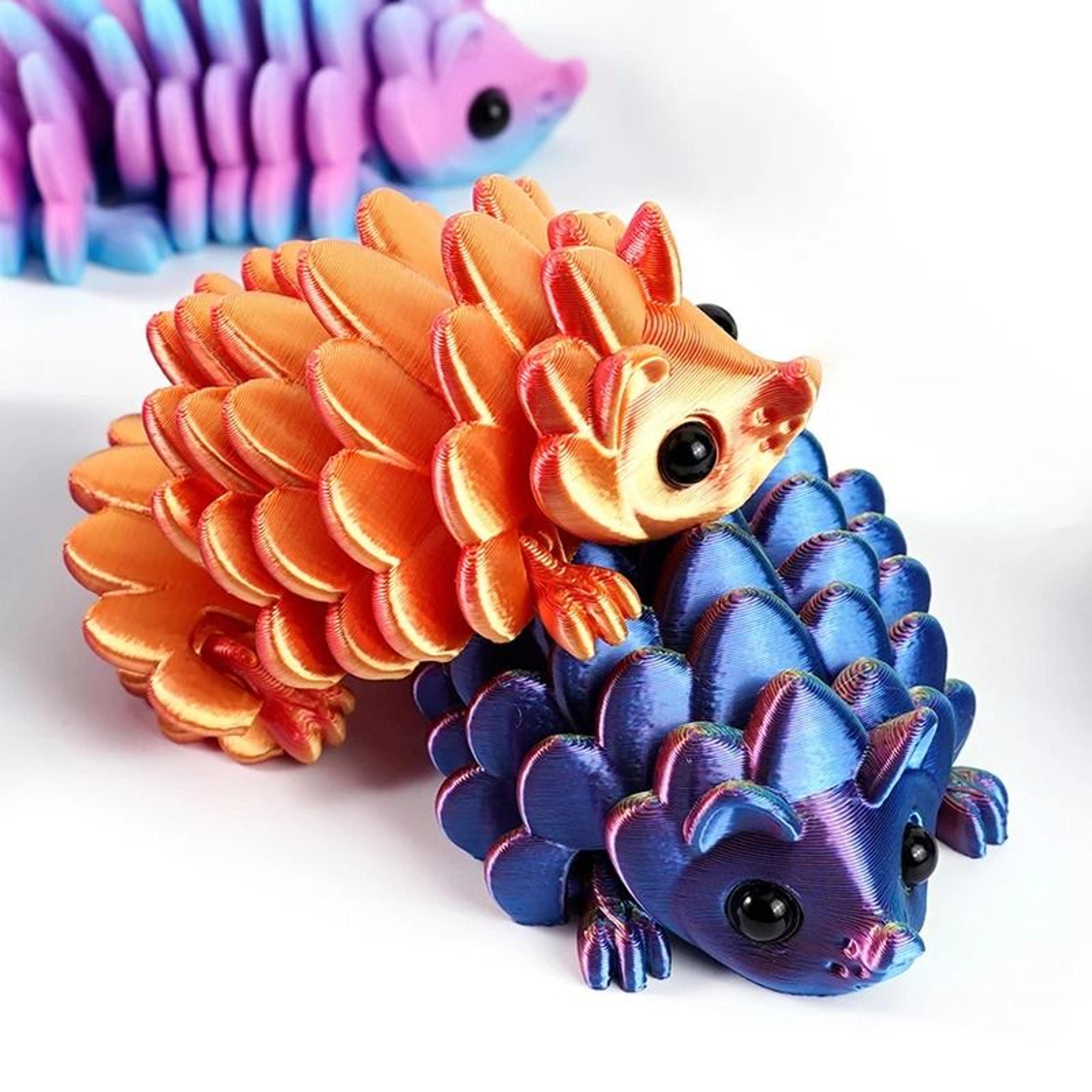 Articulated Hedgehog Figurine 3D Printed Collectible Desktop Decor 6