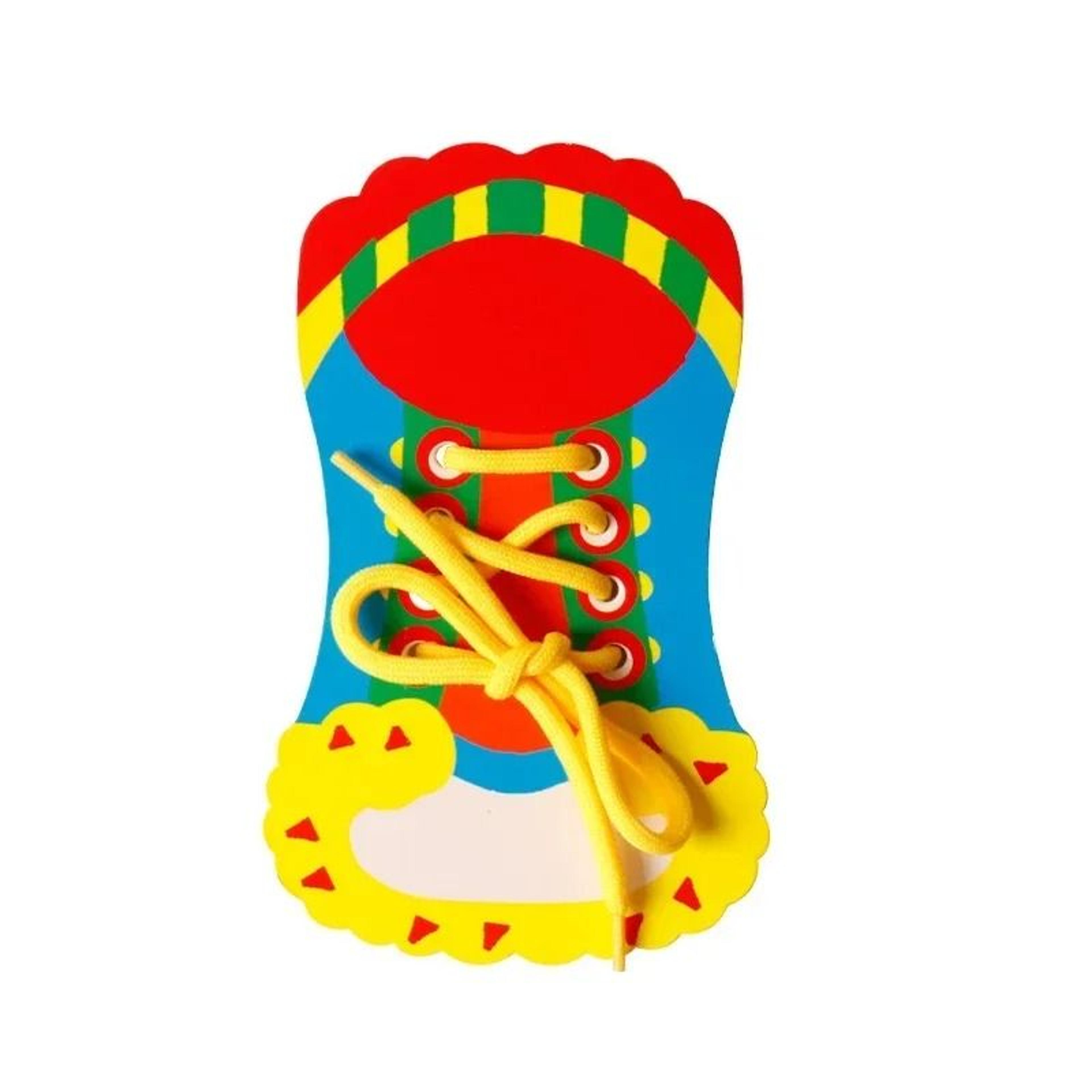 Shoelace Learning Toy For Kids Fine Motor Skills Educational Activity Board 6
