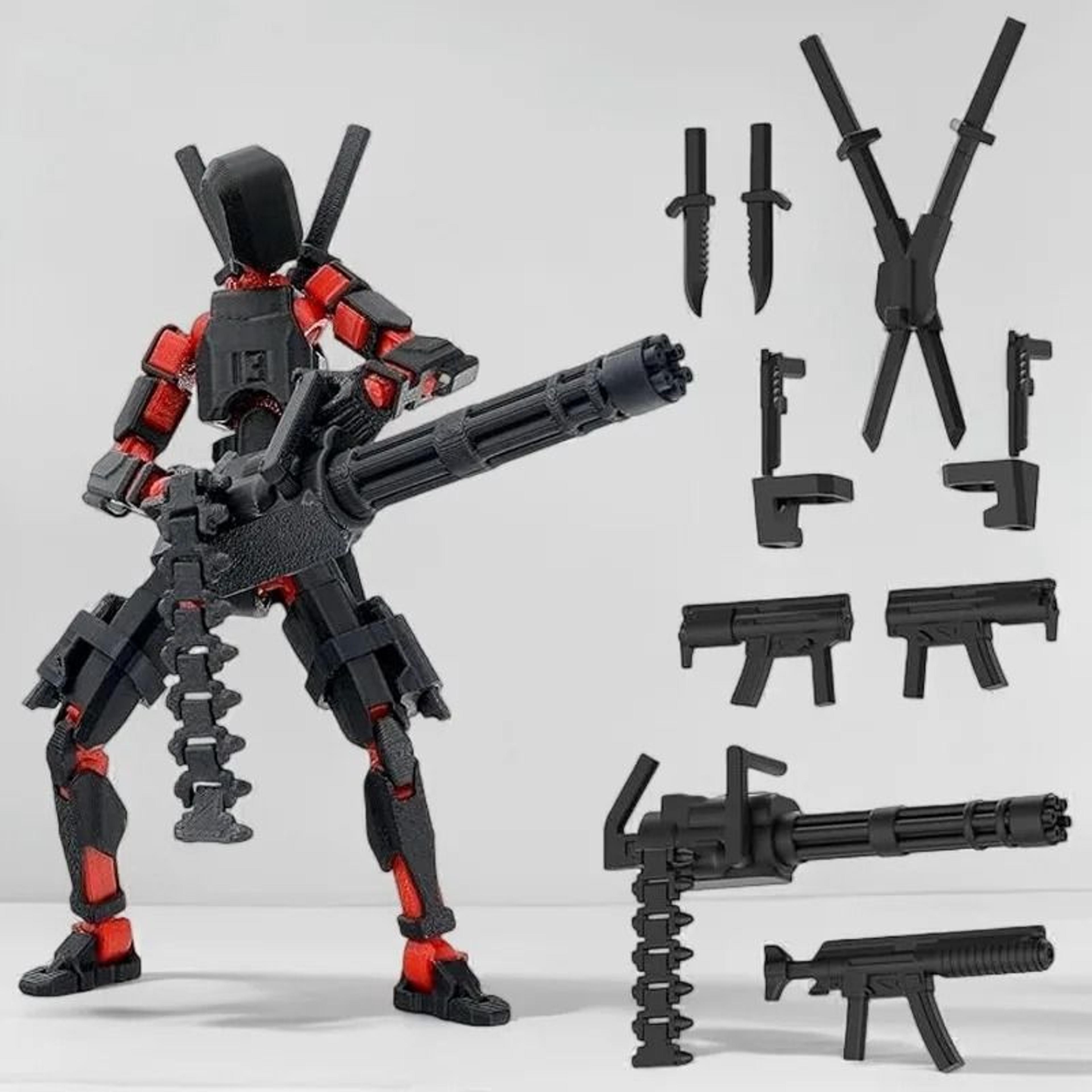 Titan 13 Robot Action Figure Set 3D Printed Poseable Collectible Toy 10