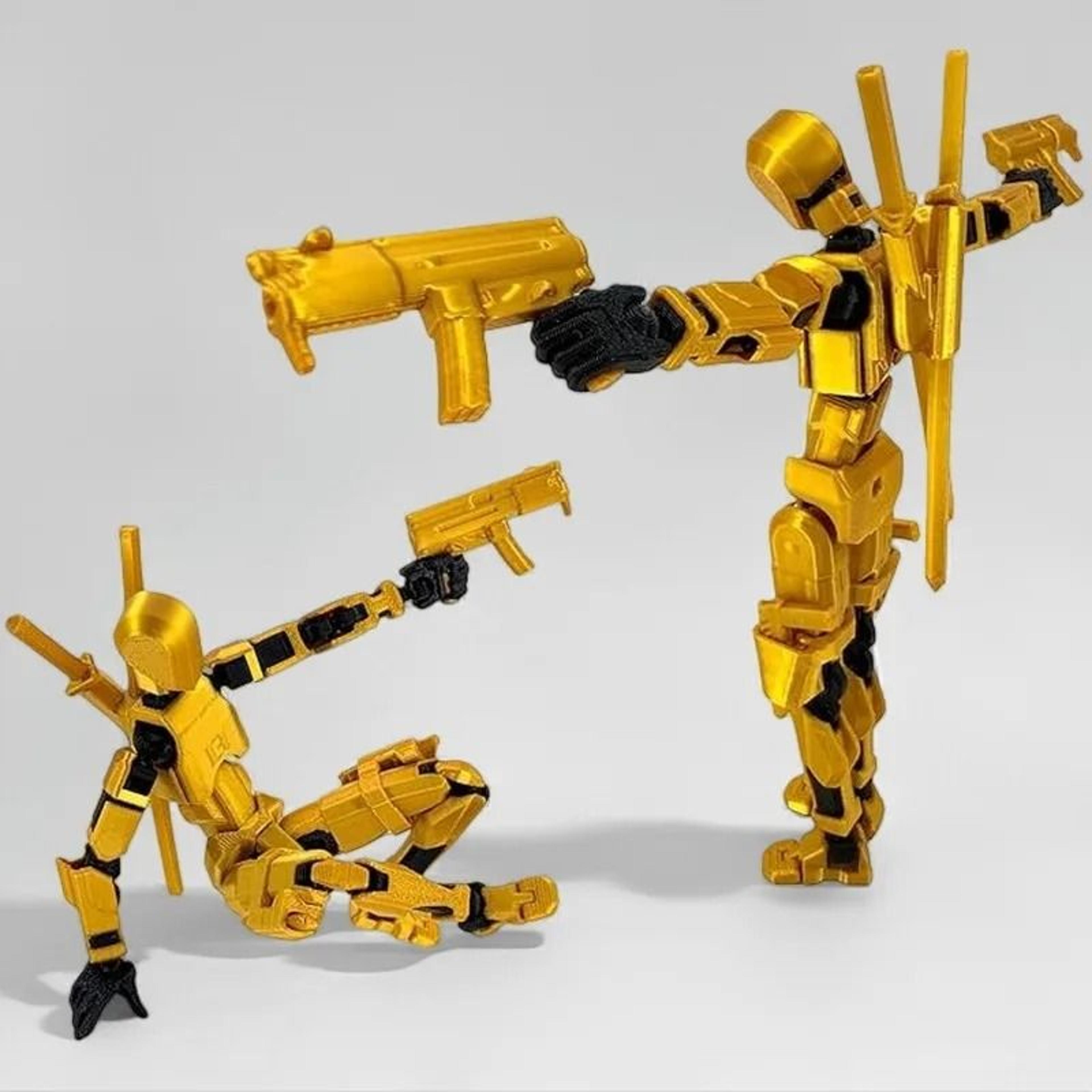 Titan 13 Robot Action Figure Set 3D Printed Poseable Collectible Toy 4