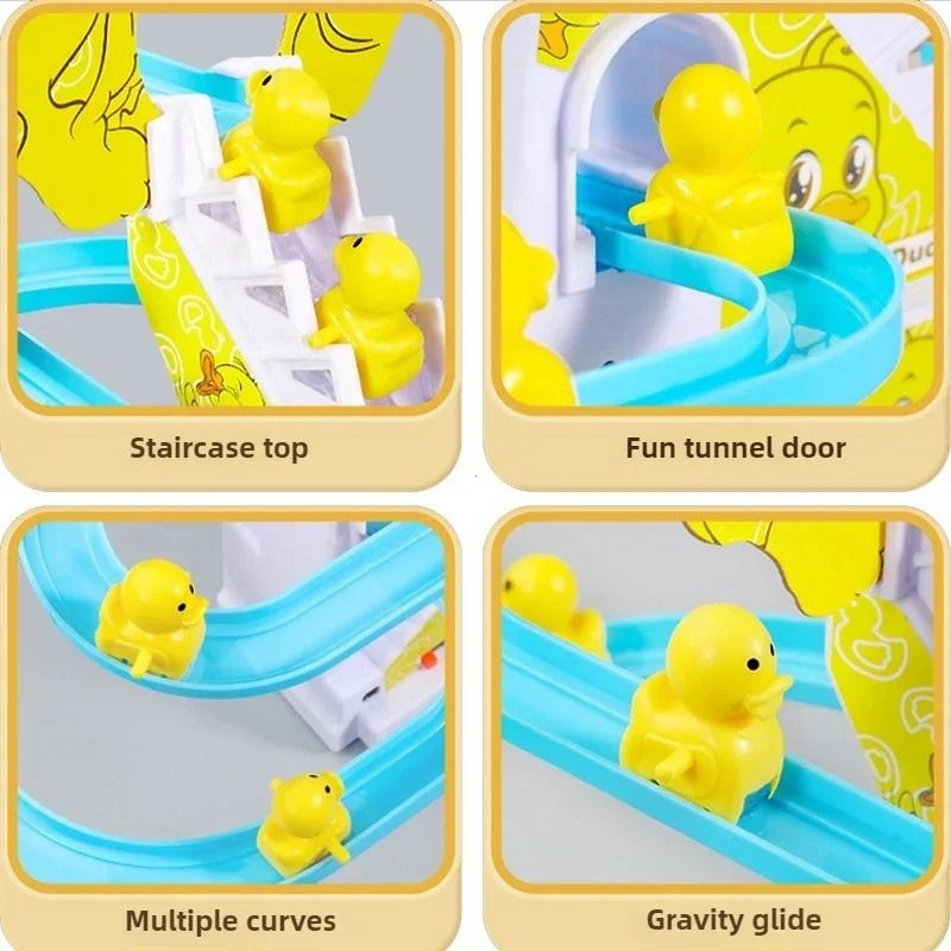 Climbing Duck Slide Toy With Music And Lights Interactive Toddler Toy 2